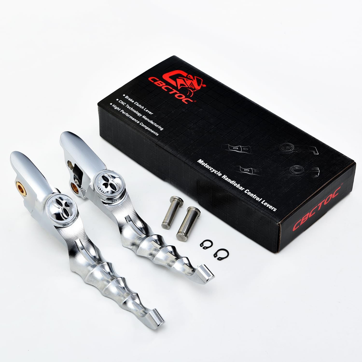 1Pair CNC Brake Clutch Levers Compatible with Harley Touring and Trike Models 2008-2013 Road King 2008-2016 (Black)