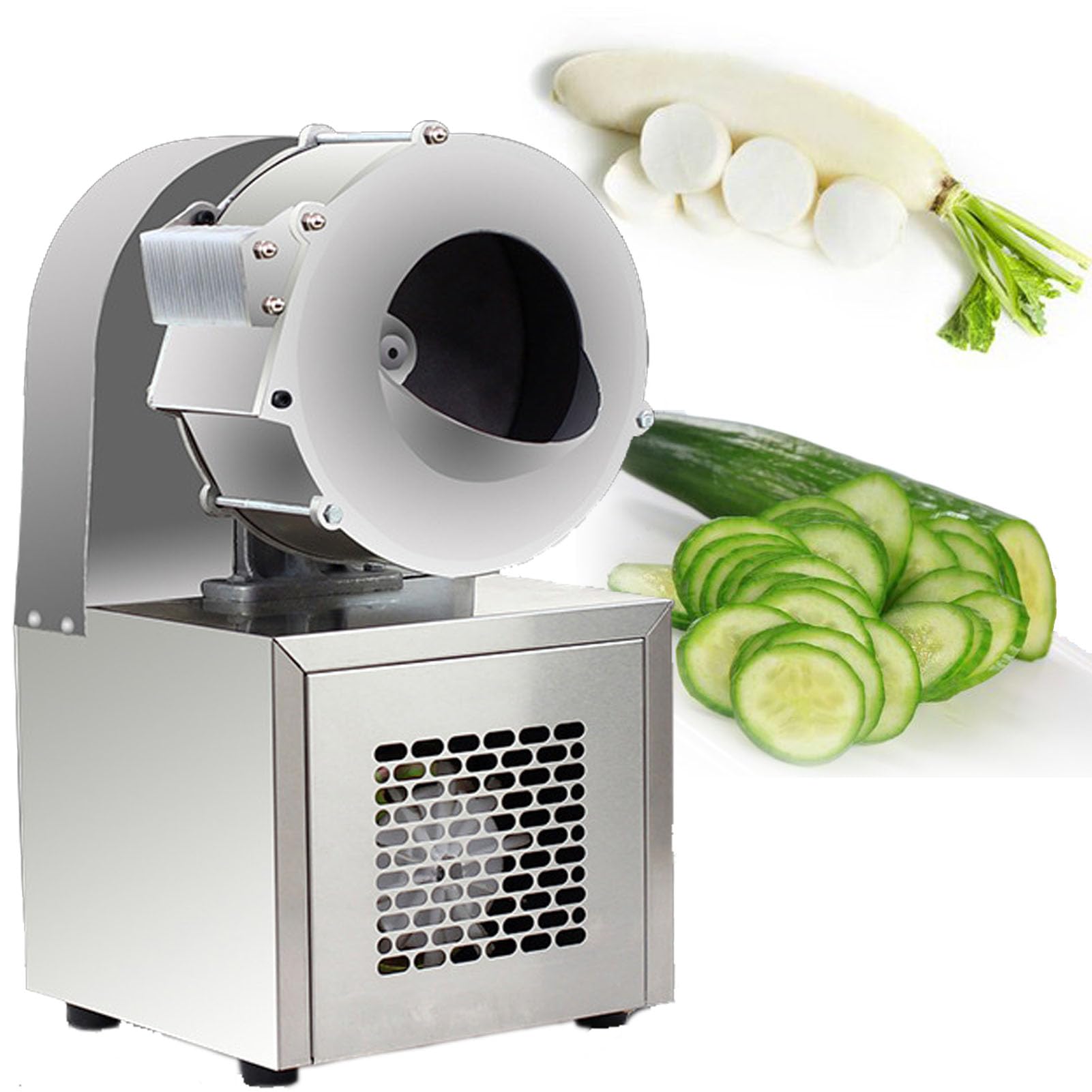 vanenferse Safest Vegetable Slicer, Onion Potato Chipper, Cabbage Shredder, Food Processor Multifunctional Veg Chopper for Cucumber, Carrot, Potato, Best Kitchen Gadgets