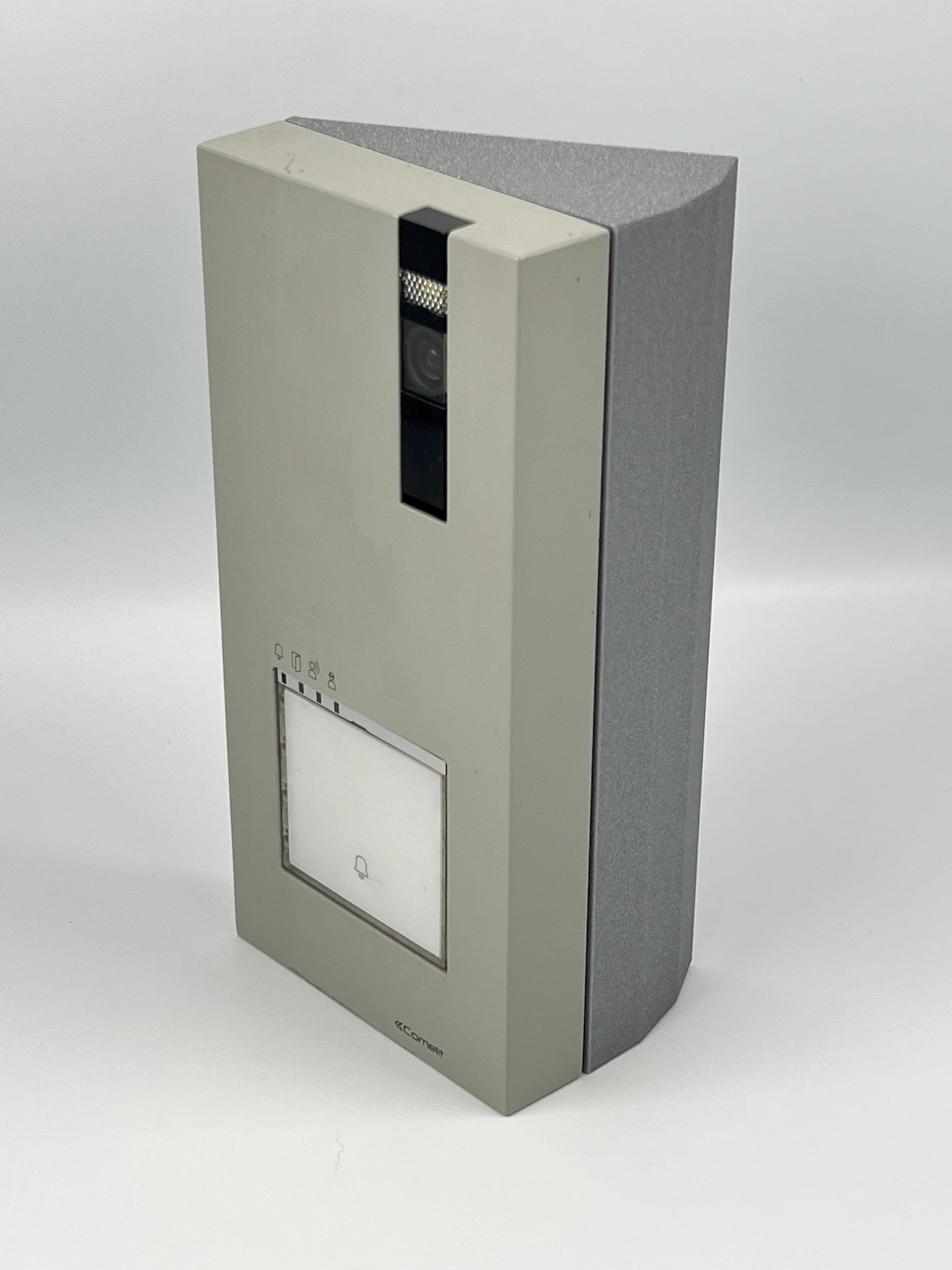 Custodia ad angolo 30° grigio metallizzato compatibile con videofono Comelit QUADRA