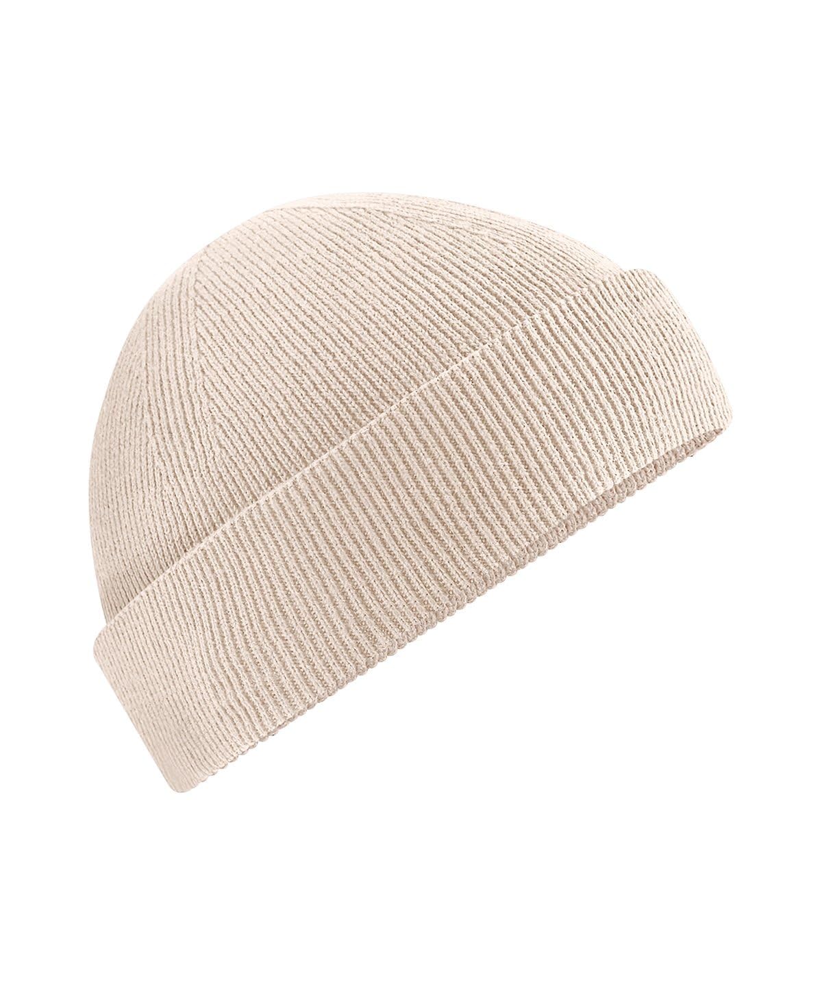 4Sp Unisex Almond 4Sp® Organic Cotton Fisherman Beanie Hat, Classic Style, Lightweight, Knit, Stretch Fit. (Uk, Alpha, One Size, )