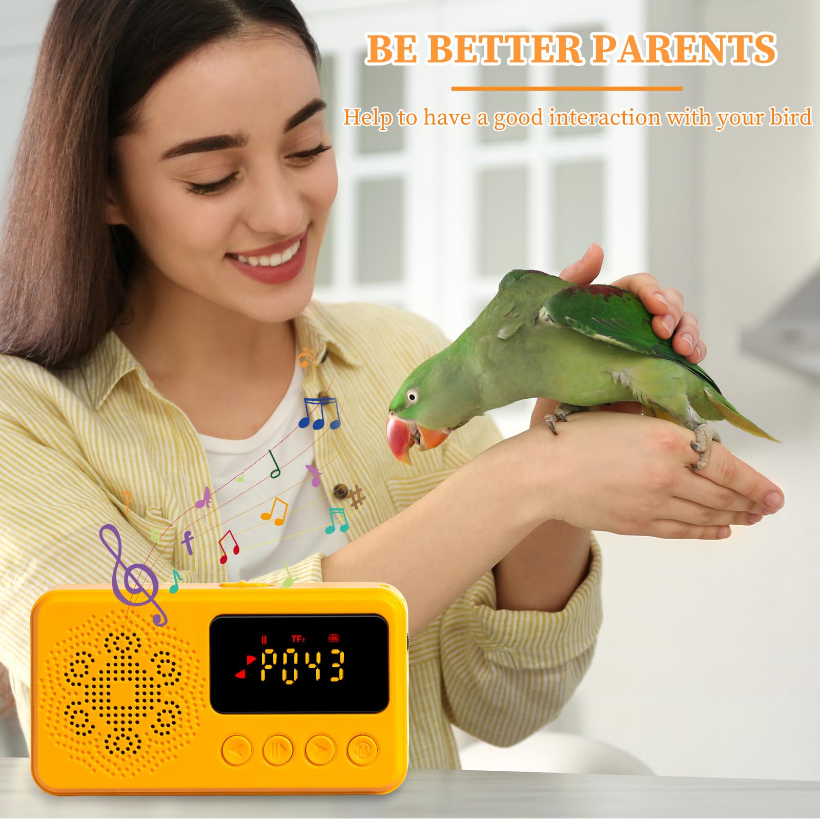 Parrot Toys Bird Learning Machine Teach Talking Whistling And