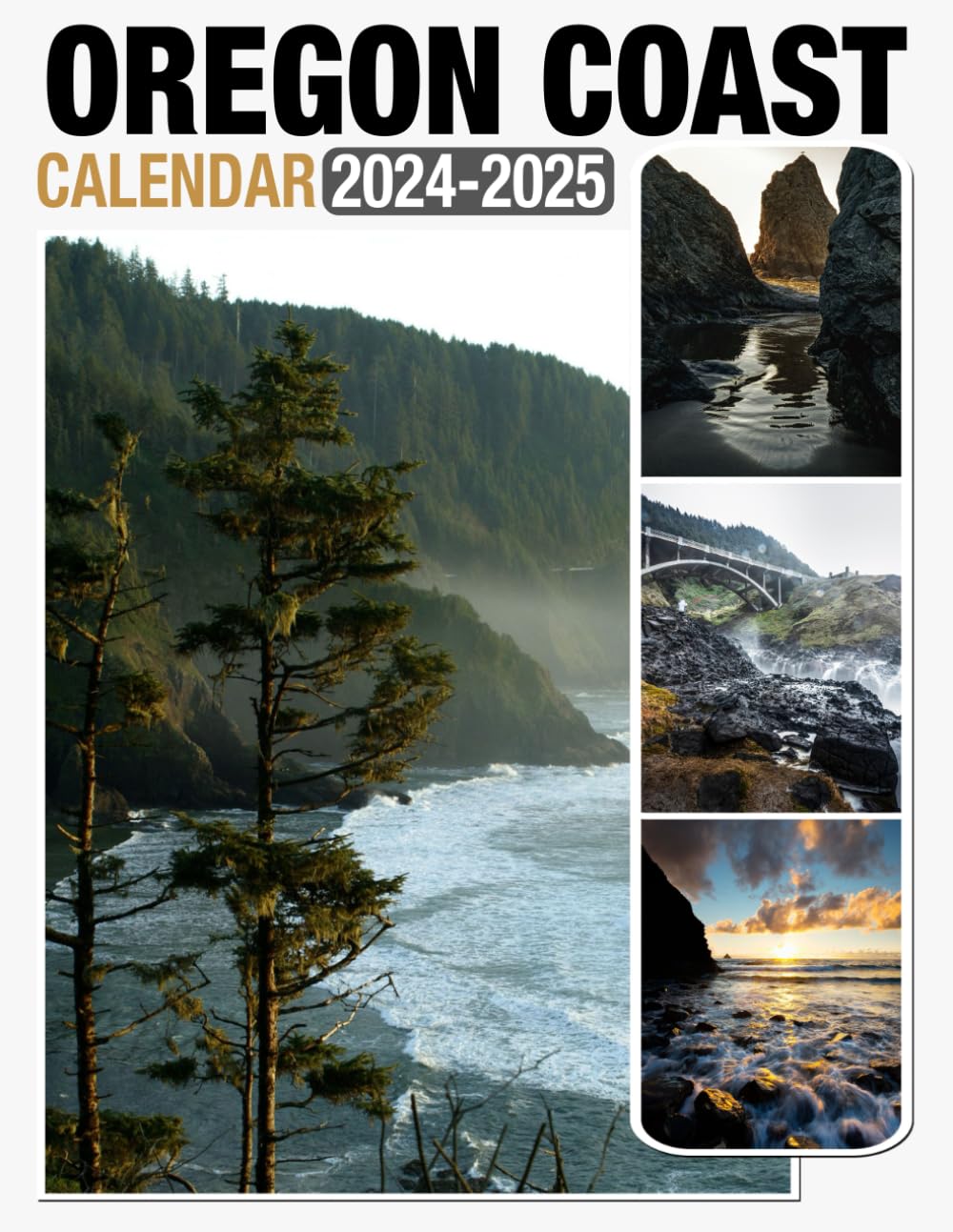 Oregon Coast Calendar 2024 2025 24Month Covering Jan