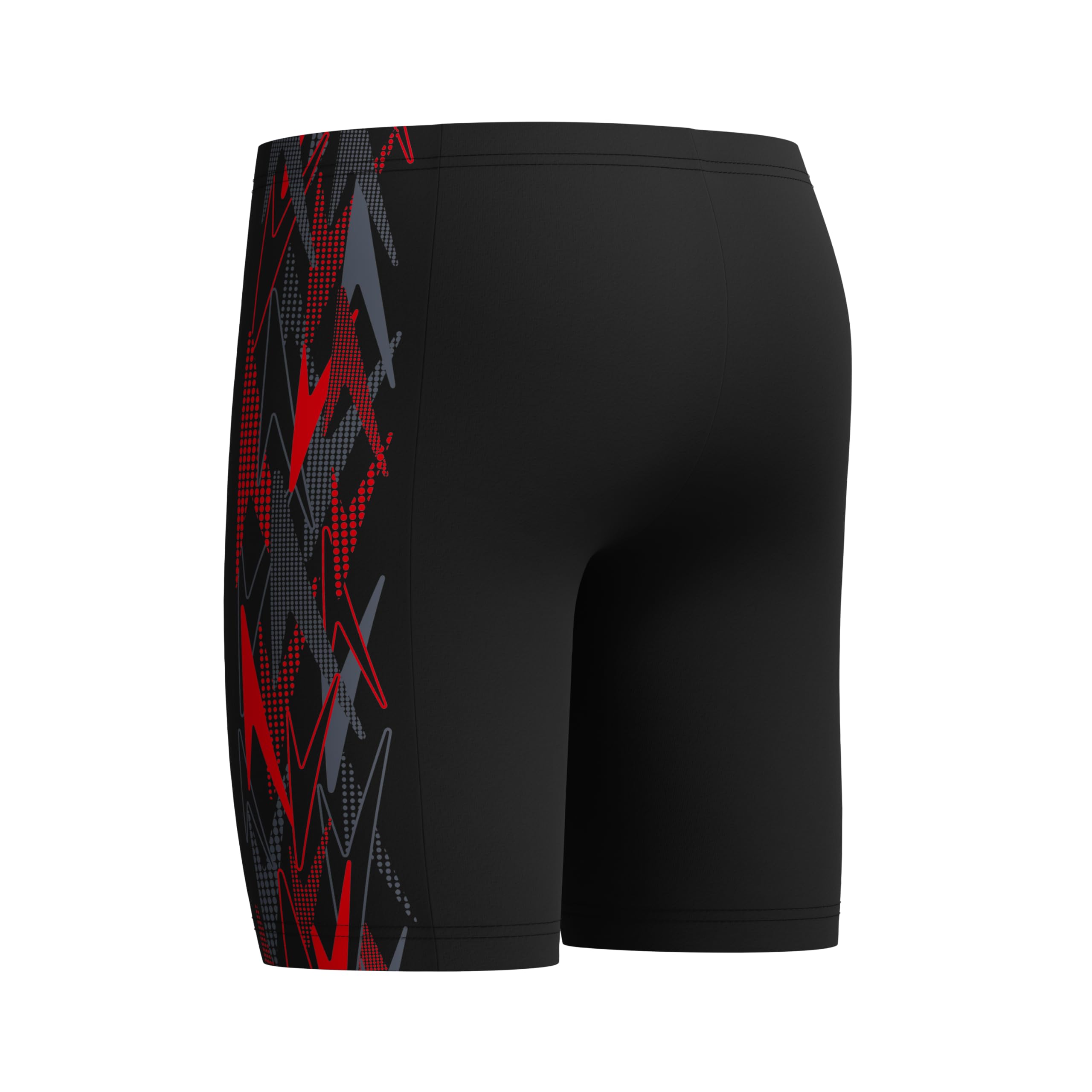 Speedo Jungen Placement Jammer Badehose Schwimmer Anthrazit/High Risk Red