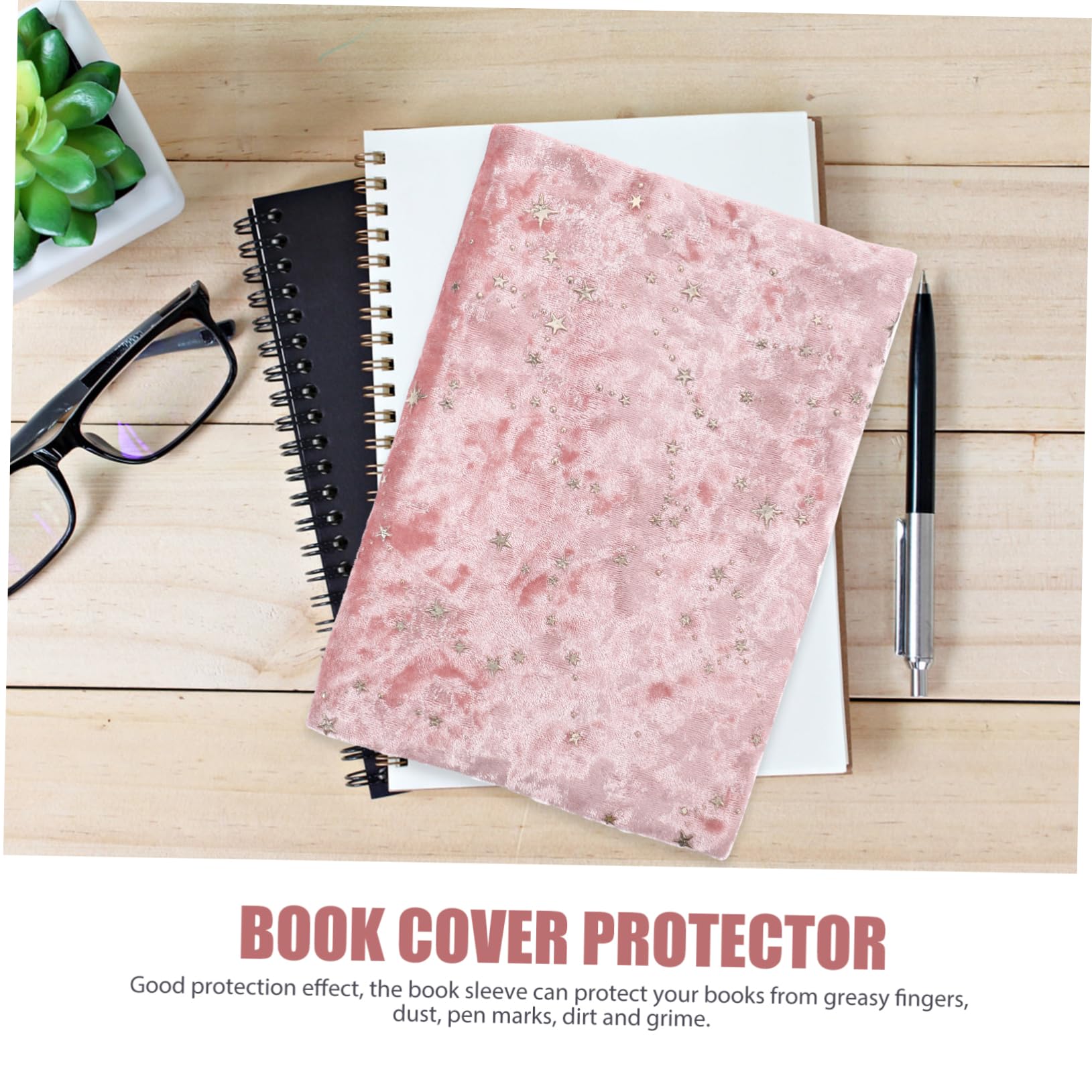 Housoutil 4 Pezzi Custodia per Libri Vintage Fodera Protettiva per Libri Scolastici e Taccuini Facile Usare e
