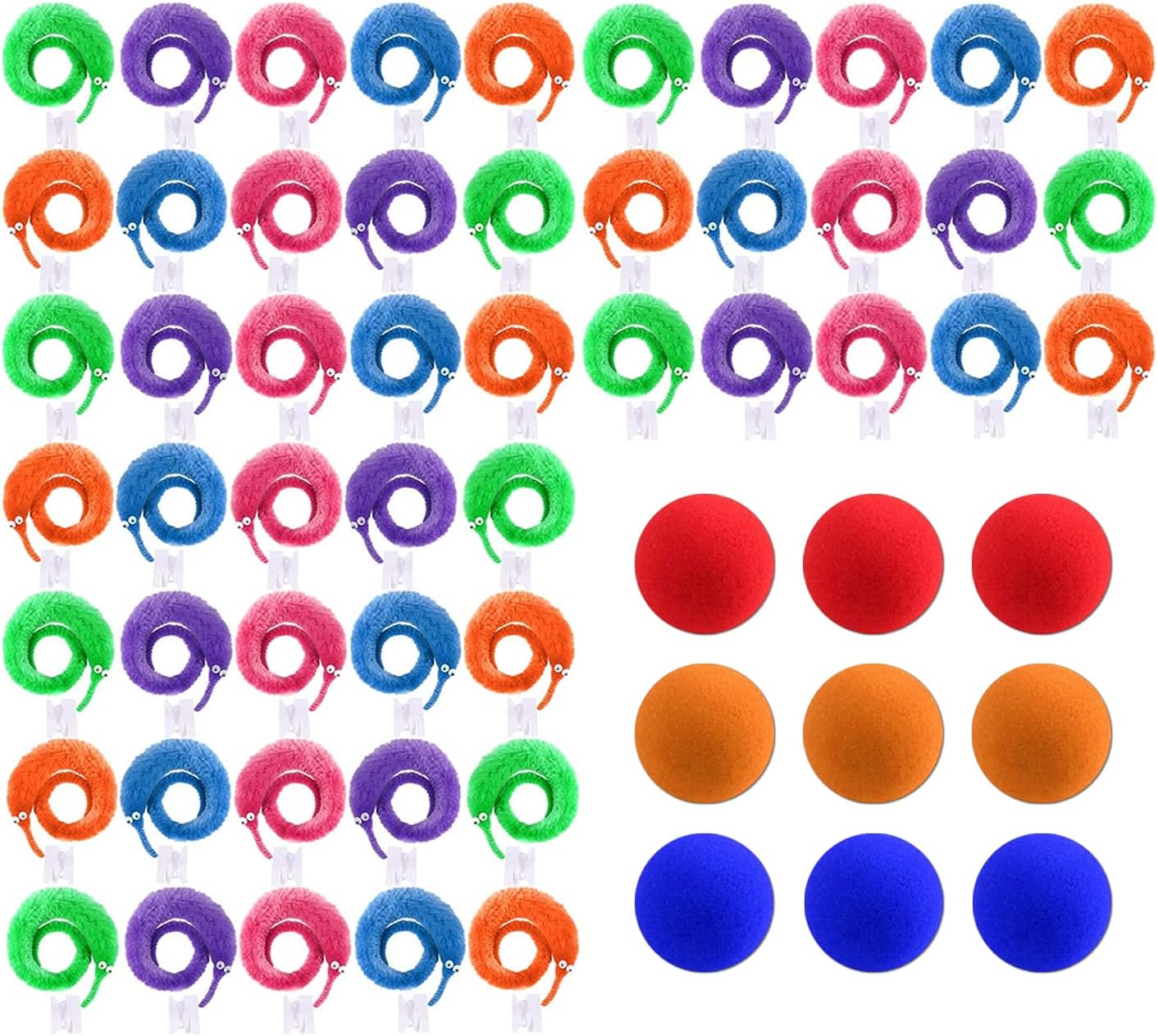 Cooyeah Magic Worm Toys 59 Pcs Including 50pcs Wiggly Worm