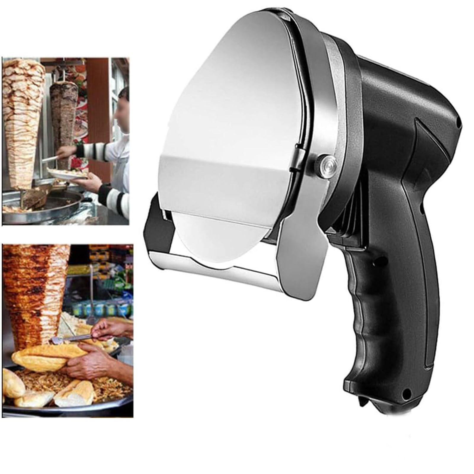 AYCDL Cordless Electric Kebab Slicer, Portable Shawarma Cutter With Adjustable Thickness, Ideal For Commercial And Home Use,110V,110v