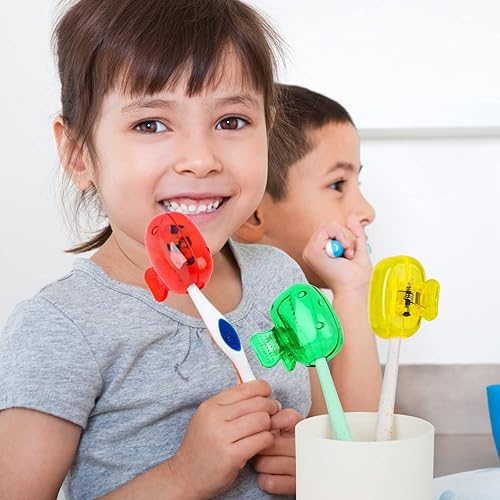 Miniatura 6 de Paquete de 5 fundas para cabeza de cepillo de dientes de viaje, protector de cepillo de dientes, funda protectora de plástico para viajes