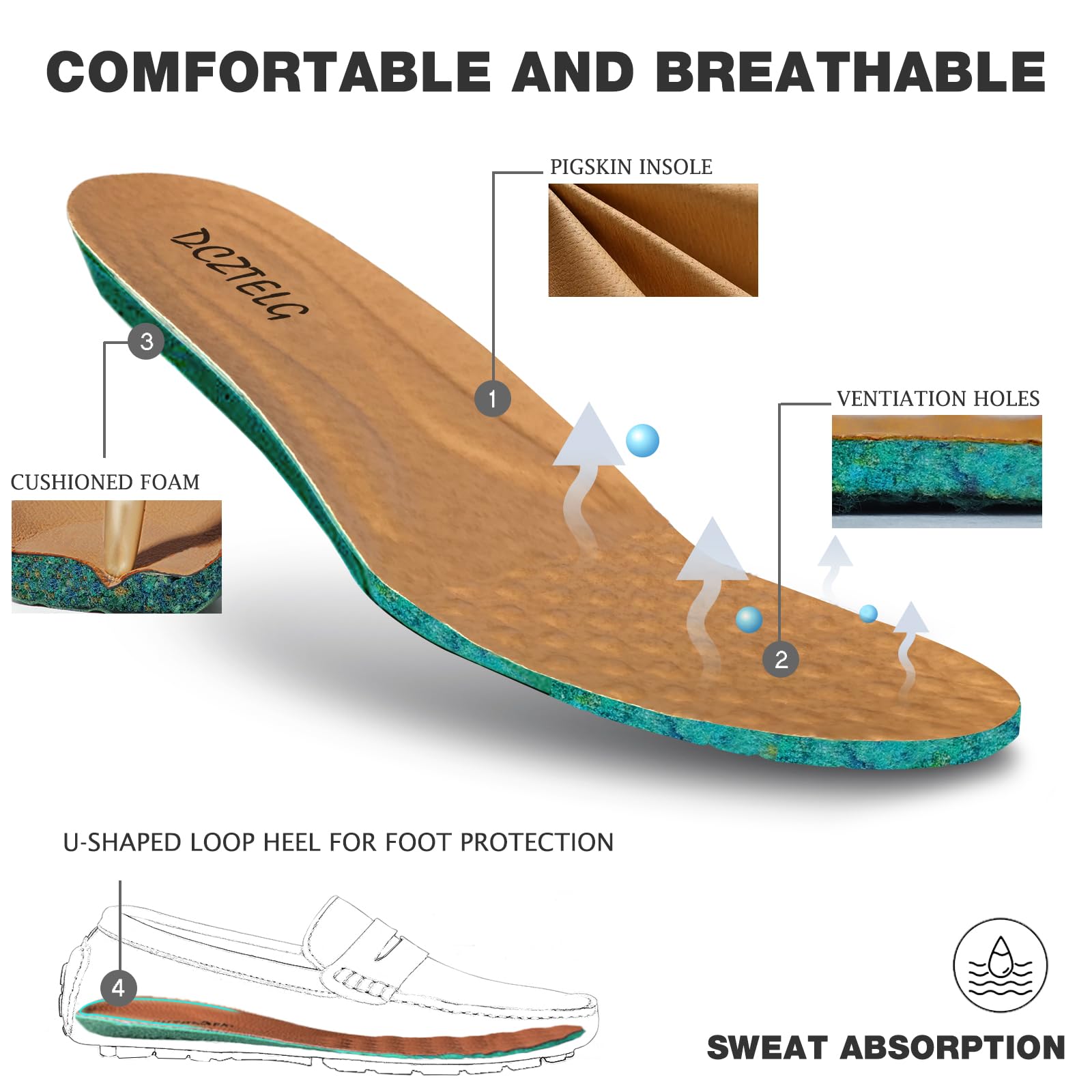 DCZTELG Men's Suede Penny Loafers - Slip-On Comfort Casual Shoes for Business & Driving