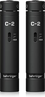 贝林格 BEHRINGER C-2 DARK EDITION 立体声匹配电容麦克风 黑色款 带收纳盒
