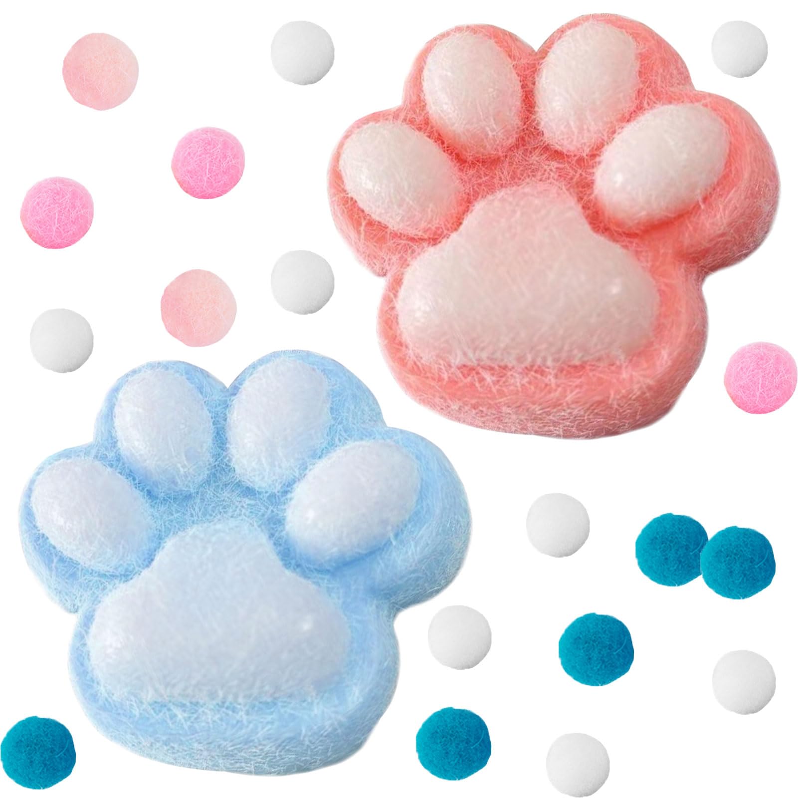 GWAWG Cat Paw Squishy, Handmade Big Cat Paw Silicone Squeeze Toy for Stress Relief, Adorable Fufu Squishy for Kids & Adults, Perfect for Anxiety & Relaxation, Party Favors