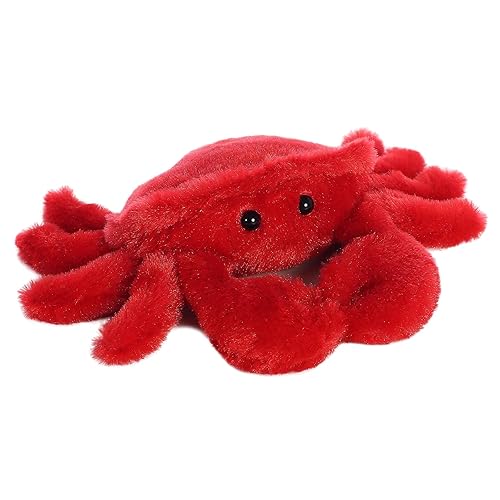 Aurora® Adorable Mini Flopsie™ Crab Stuffed Animal - Mini Companions Ready for Playful Adventures - for Kids All Ages, Toddlers, Adults, and Families - Red 8 Inches - 8 inches - Crab