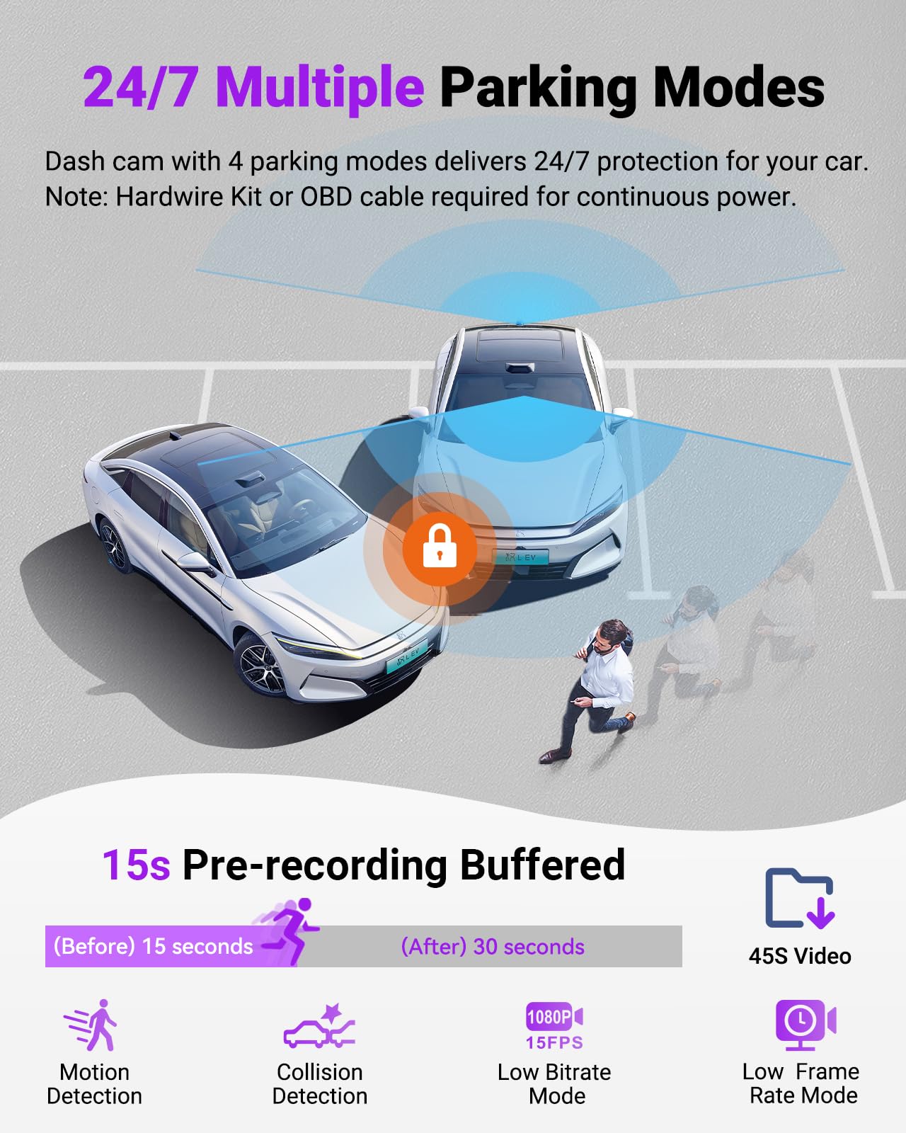 VANTRUE S1 Pro Max kamera samochodowa 4K z przodu, kamera samochodowa z trybem parkowania, sterowanie głosem/aplikacją, WiFi 5 GHz, STARVIS 2, HDR, PlatePix, noktowizor, ADAS/BSD, GPS, opcjonalnie LTE