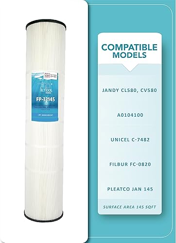 Miniatura 3 de Cartucho de filtro, sustituye a Jandy CL580, CV580, PJAN145, Ultral-A10, Unicel C-7482, Filbur FC-0820, A0104100, R0357900, Filbur FC-6415,