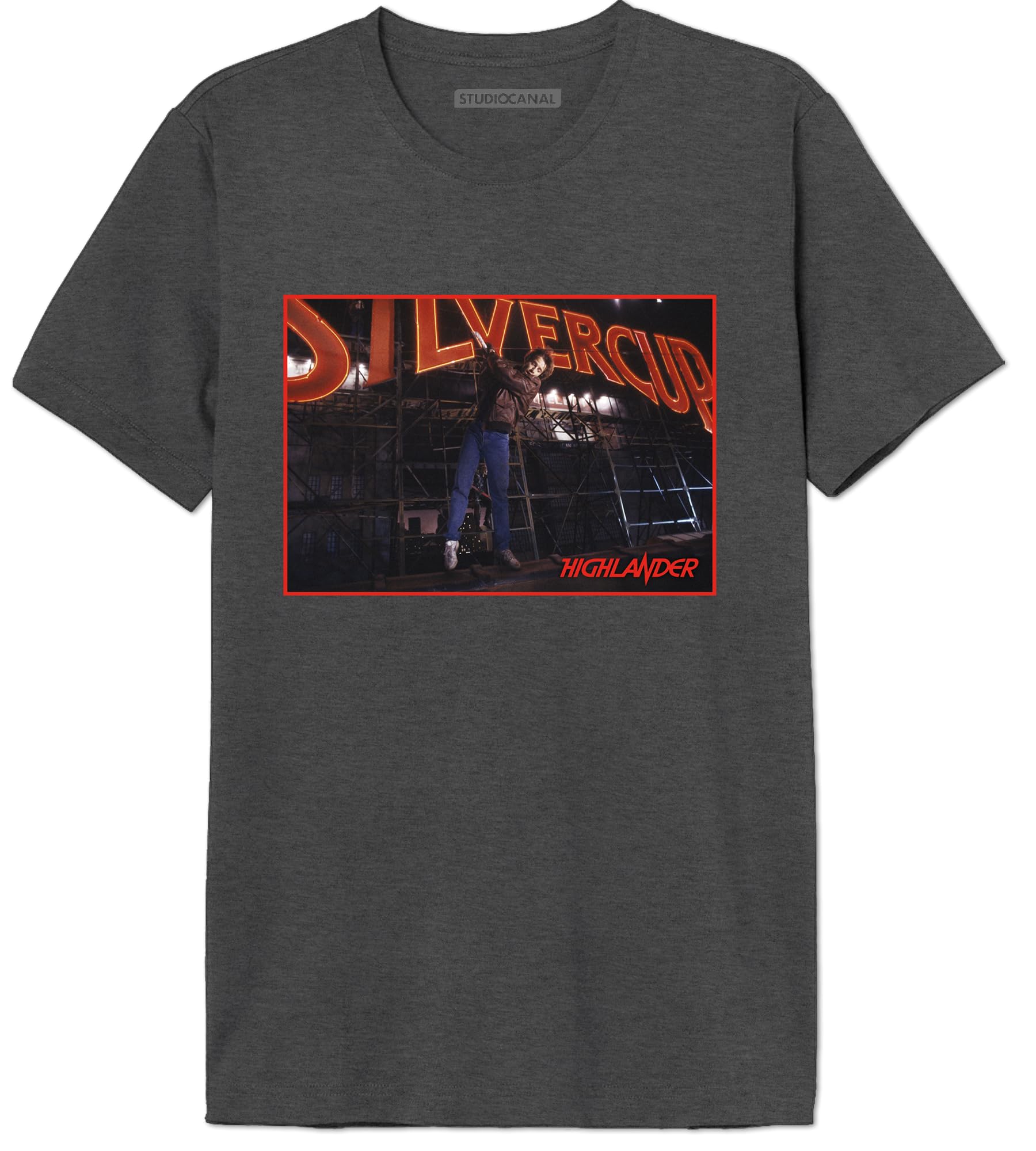cotton division Highlander Silver Cup MEHILDRTS010 Men's T-Shirt, China Charcoal, Small, Anthracite China, S