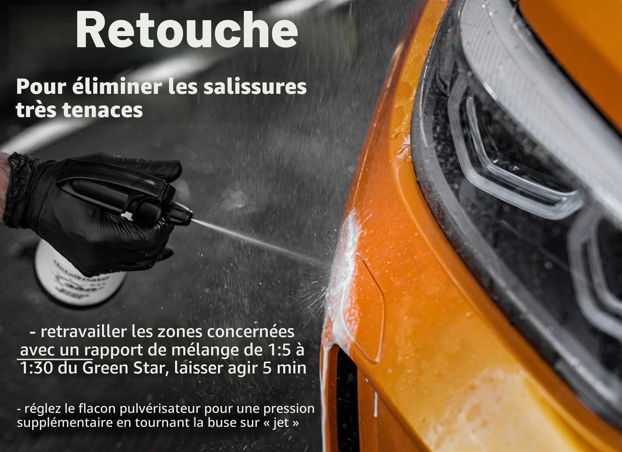 detailmate Kwazar Super Pro Kit d'entretien de voiture 4 Kwazar Super Pro + vaporisateur 360° VITON 0,5L + 1L nettoyant universel Koch Chemie Green Star + 1L nettoyant textile KochChemie Pol Star 50ml