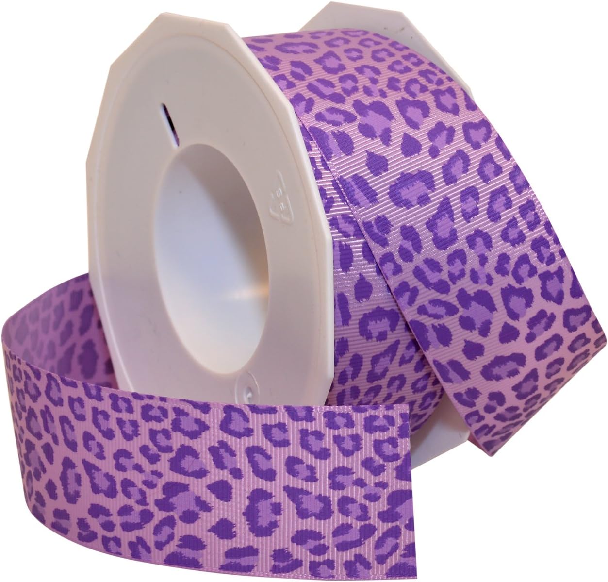 Morex Ribbon Leopard Grosgrain Ribbon, 1-1/2-Inch by 20-Yard, Pink