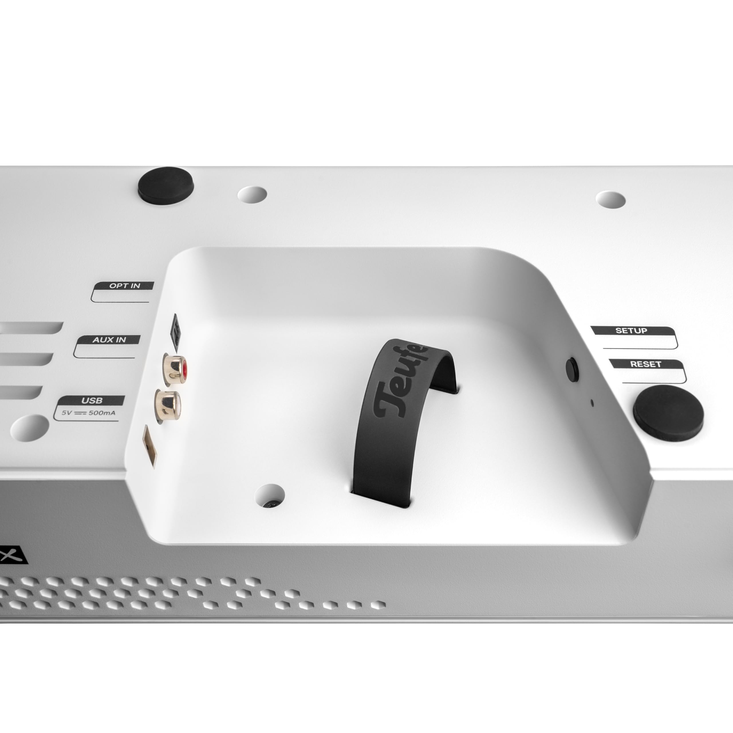 Teufel CINEBAR Dolby Atmos 22-5.1 - Barra de sonido con subwoofer inalámbrico que ahorra espacio, 8 tonos, sistemas de cine en casa, HDMI 3D ARC CEC, 4K Pass-Through, panel táctil – blanco