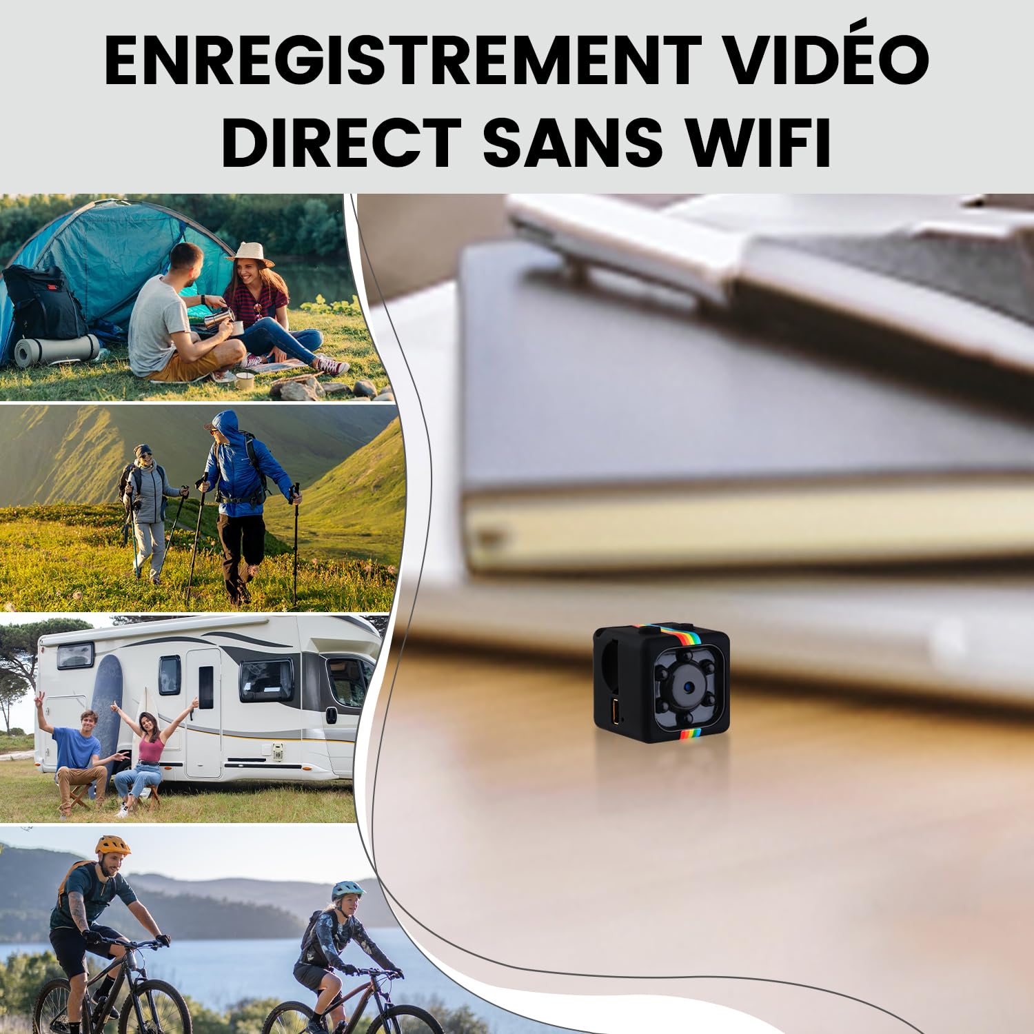 Bextgoo 1080P Camera de Surveillance sans Internet avec Carte TF de 32 Go