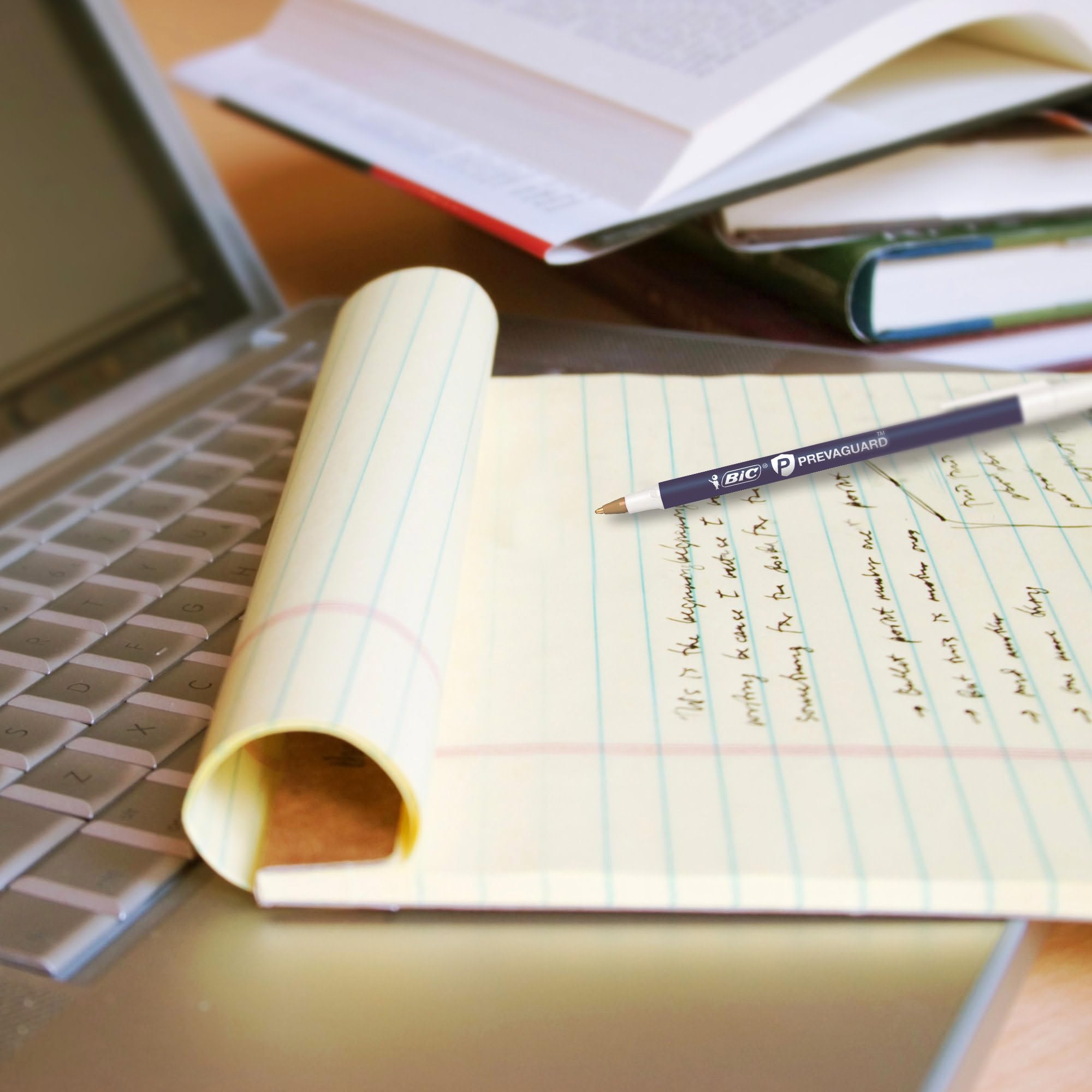 BIC PrevaGuard Round Stic Ballpoint Pen With Built-in Protection To Suppress Bacteria Growth Medium Point 1 0 mm — view 4