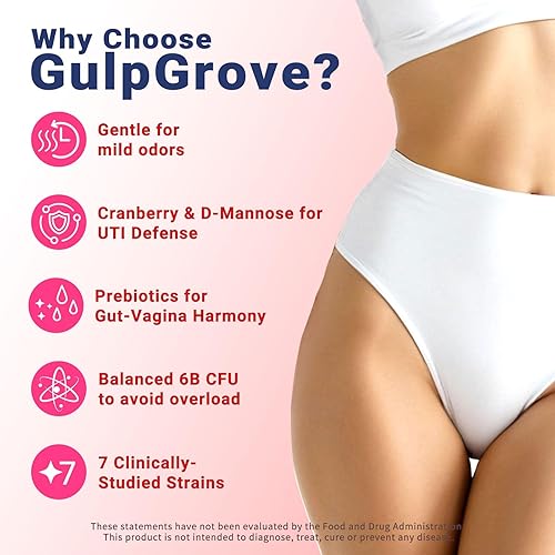 Miniatura 7 de Probióticos vaginales para mujeres con prebióticos y arándanos Suplemento diario formulado por el Dr. Formulado para el equilibrio del pH femenino,