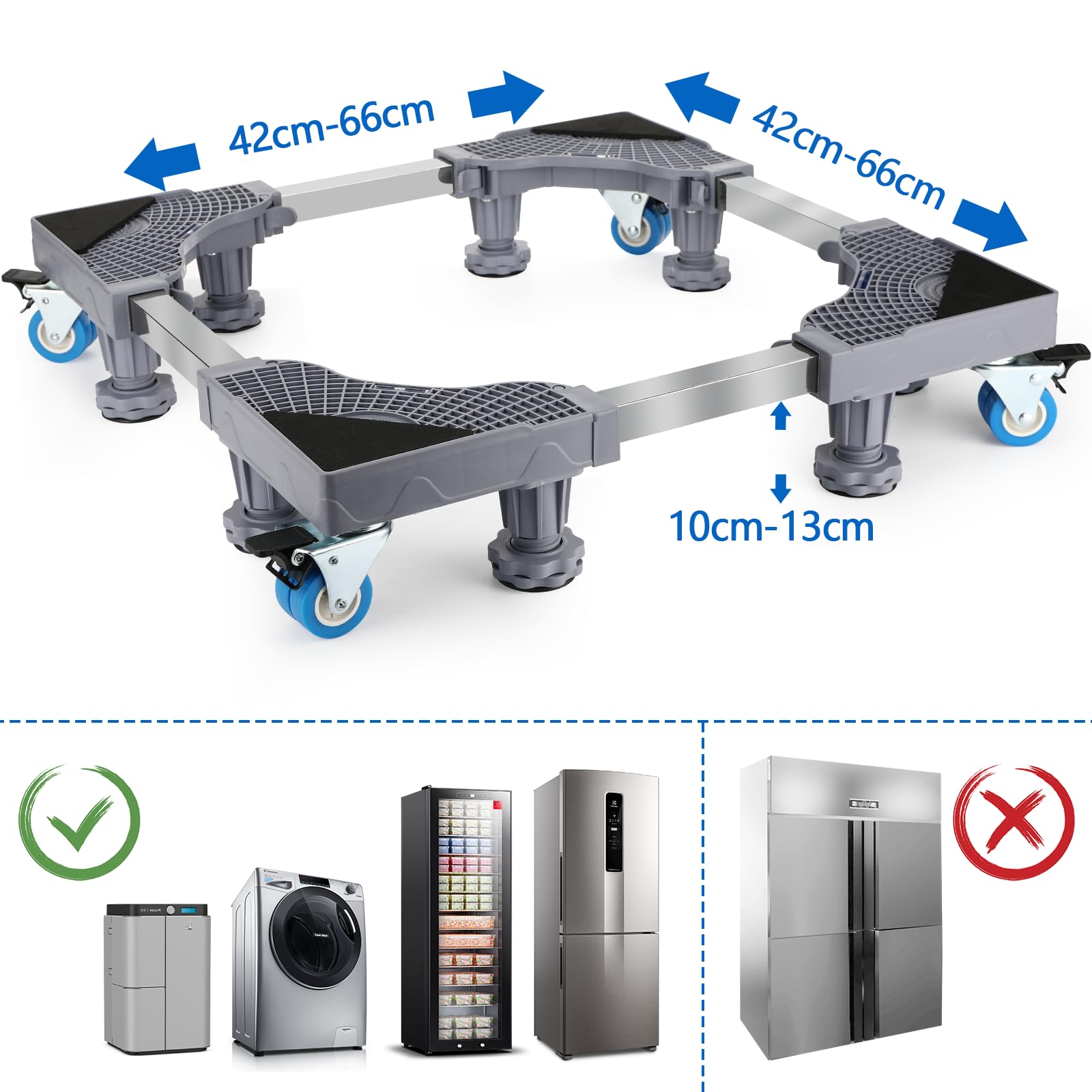 Base Lavatrice, SEISSO Carrello Lavatrice Con Ruote Per Lavatrice - Foto 4