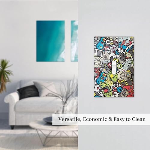 Miniatura 525 de Vista de ventana, isla tropical, playa, palmeras, cielo soleado, cubierta de interruptor de luz de palanca individual, placa decorativa de pared