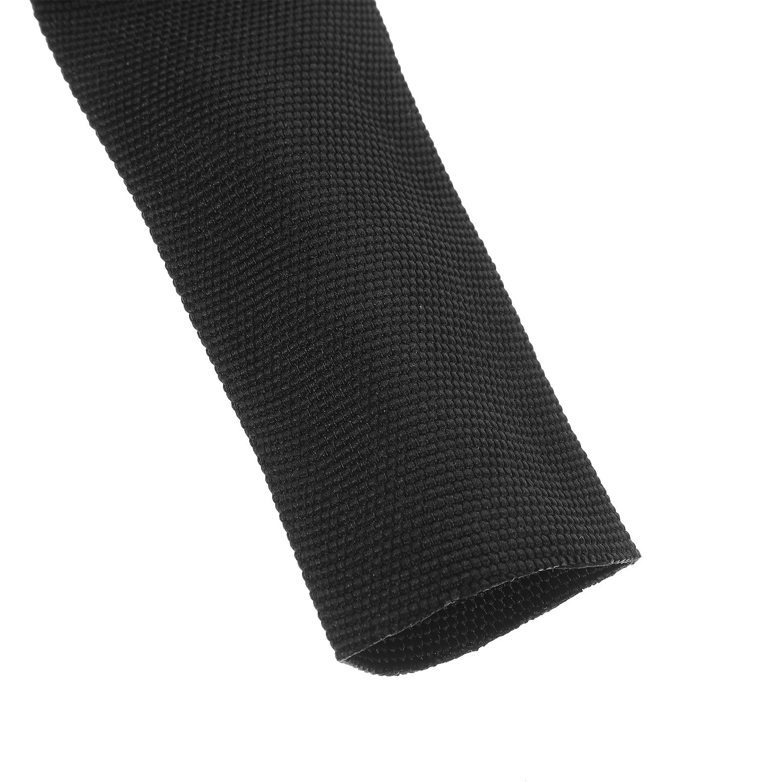 Manguito Protector de Manguera Hidráulica de Nylon Negro, Tejido Ajustado y Cortado a Medida para Tubos Sumergibles y Arneses Eléctricos, Adecuado para Soldadura y Gestión