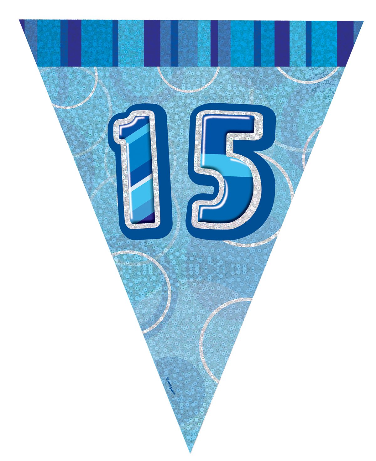 Unique Party 92068 - 9ft Foil Glitz Pink Happy 80th Birthday Banner — view 182