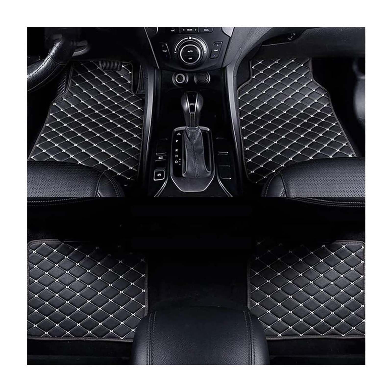 evimo Car Floor Mats Leather for Audi A4 Avant 2015
