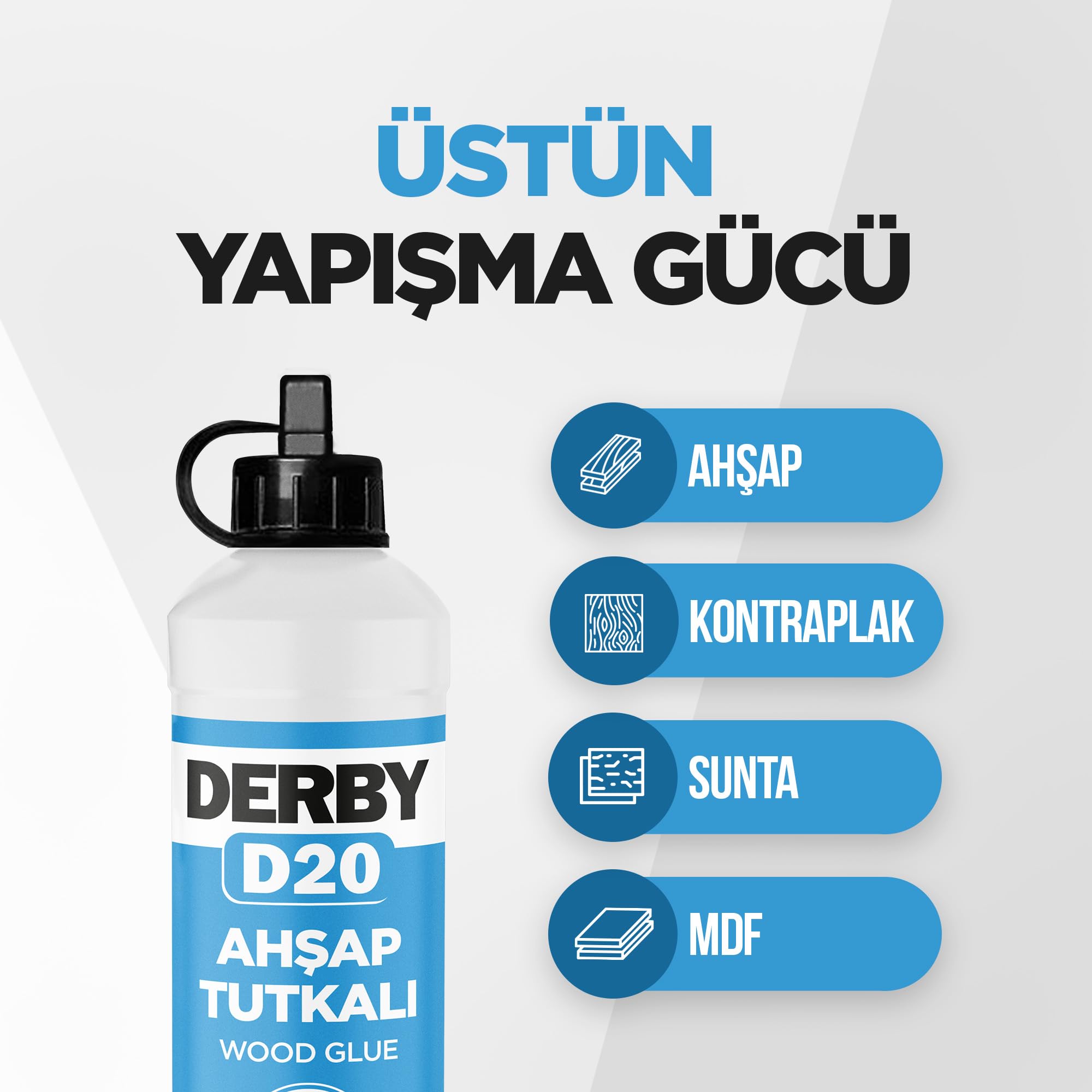 Derby D20 Şeffaf Ahşap Tutkalı - 500g