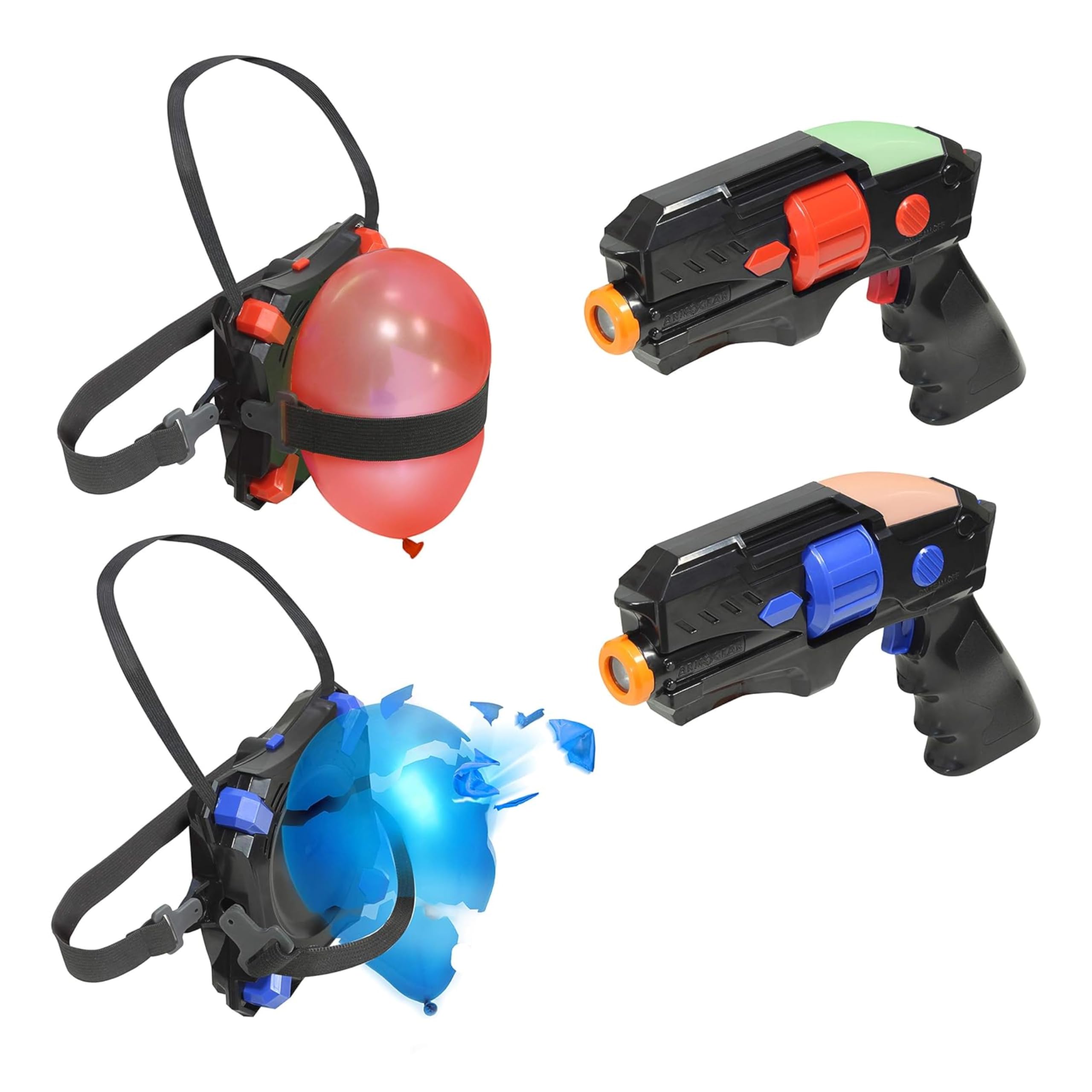 ArmoGear Laser Tag Shooting Game | 2 Pack Kids Laser Tag Balloon Battle | Indoor and Outdoor Target Shooting Toy | Ideal Gift for Boys Ages 8 Plus | Laser Tag Sets| Perfect Sports Gifts for Boys