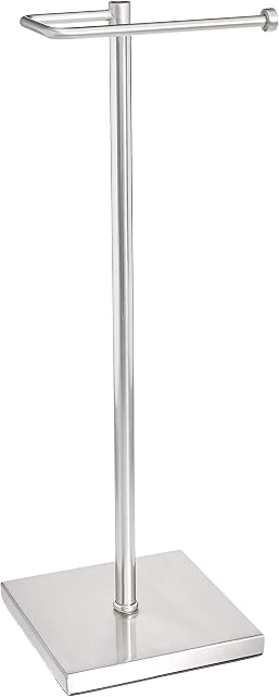 Amazon Basics Classic Square Bathroom Accessory Collection - Toilet Paper Holder