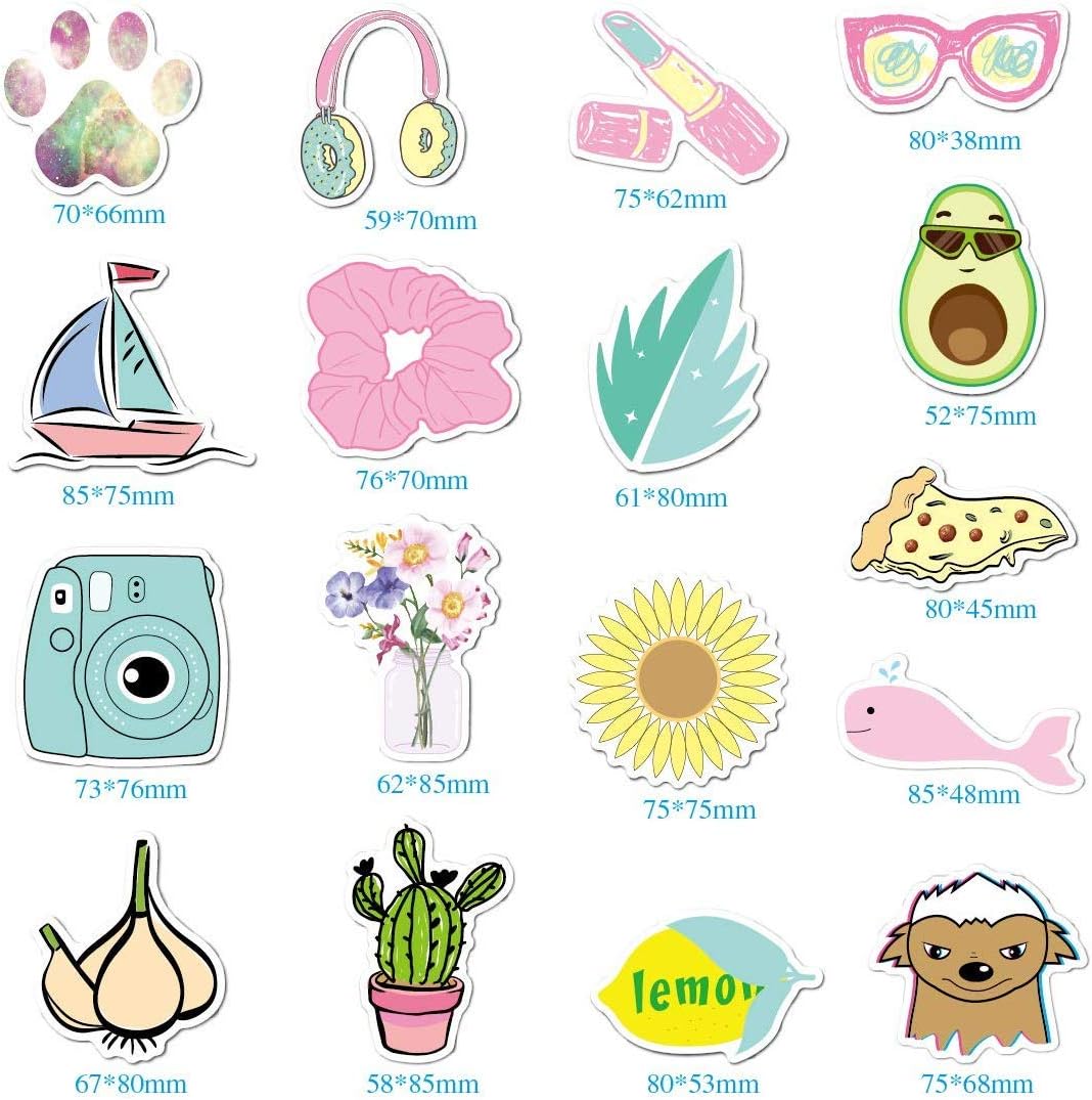 Cute Vsco Stickers for Water Bottle 35 Pack, Laptop Sticker for Teens Girls, Lovely Trendy Vinyl Decal Water Bottle Skateboard Outdoor Phone Case, Holiday Kids Decorations Gift Idea