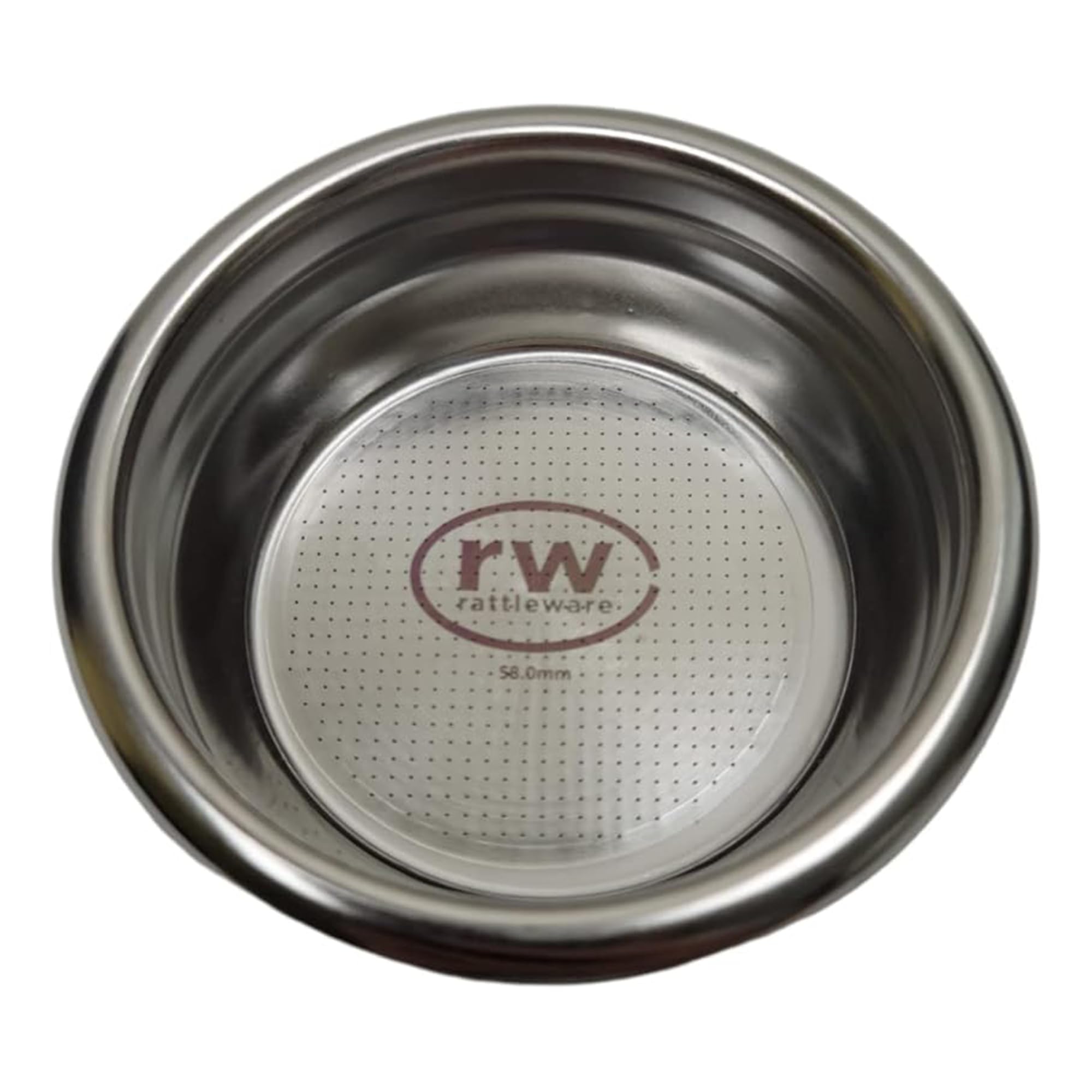 Panier porte-filtre 58mm Rattleware en acier inoxydable robuste