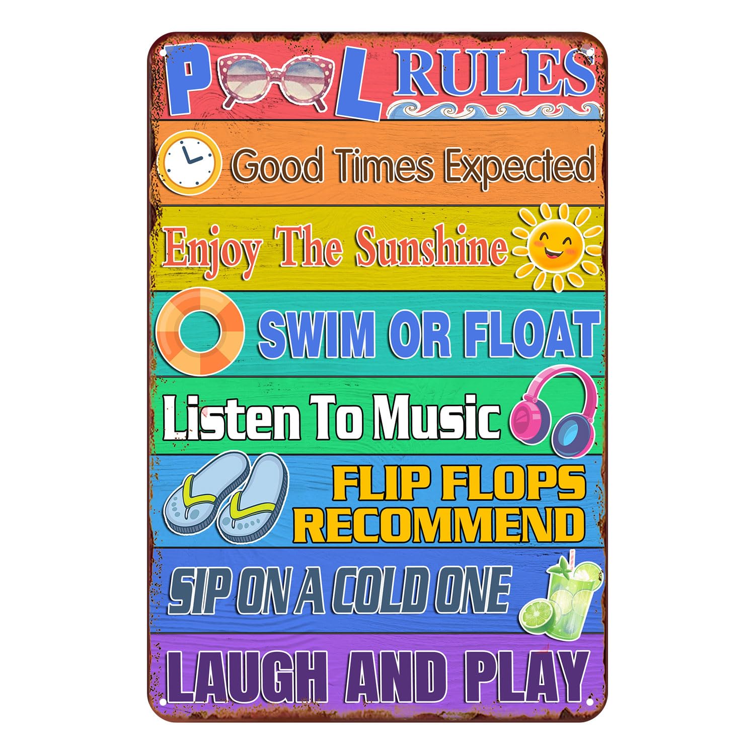 Aperiy Panneaux En Métal Pour Piscine, Règles De Piscine