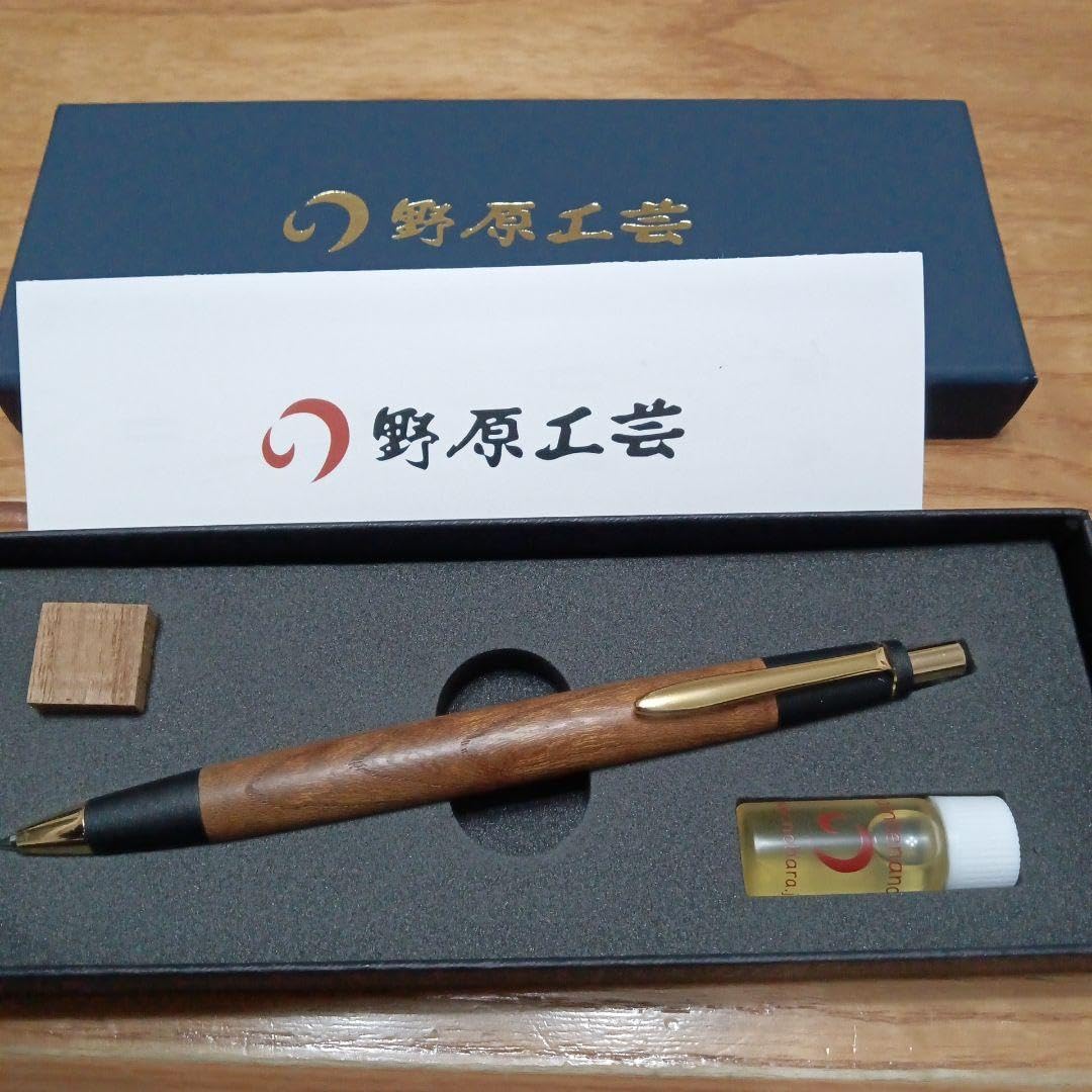 野原工芸 欅 旧型シャープペンシル ゴールド - 文房具