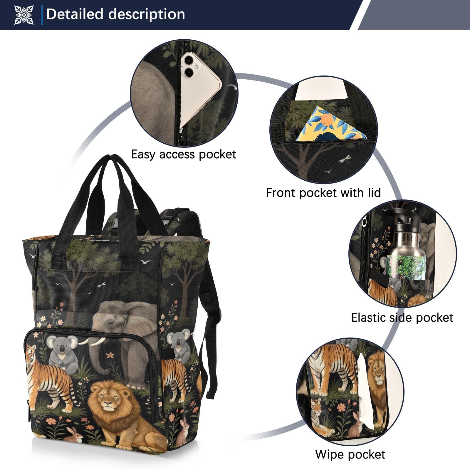 Torba na pieluchy dla niemowląt, torby dla mamy