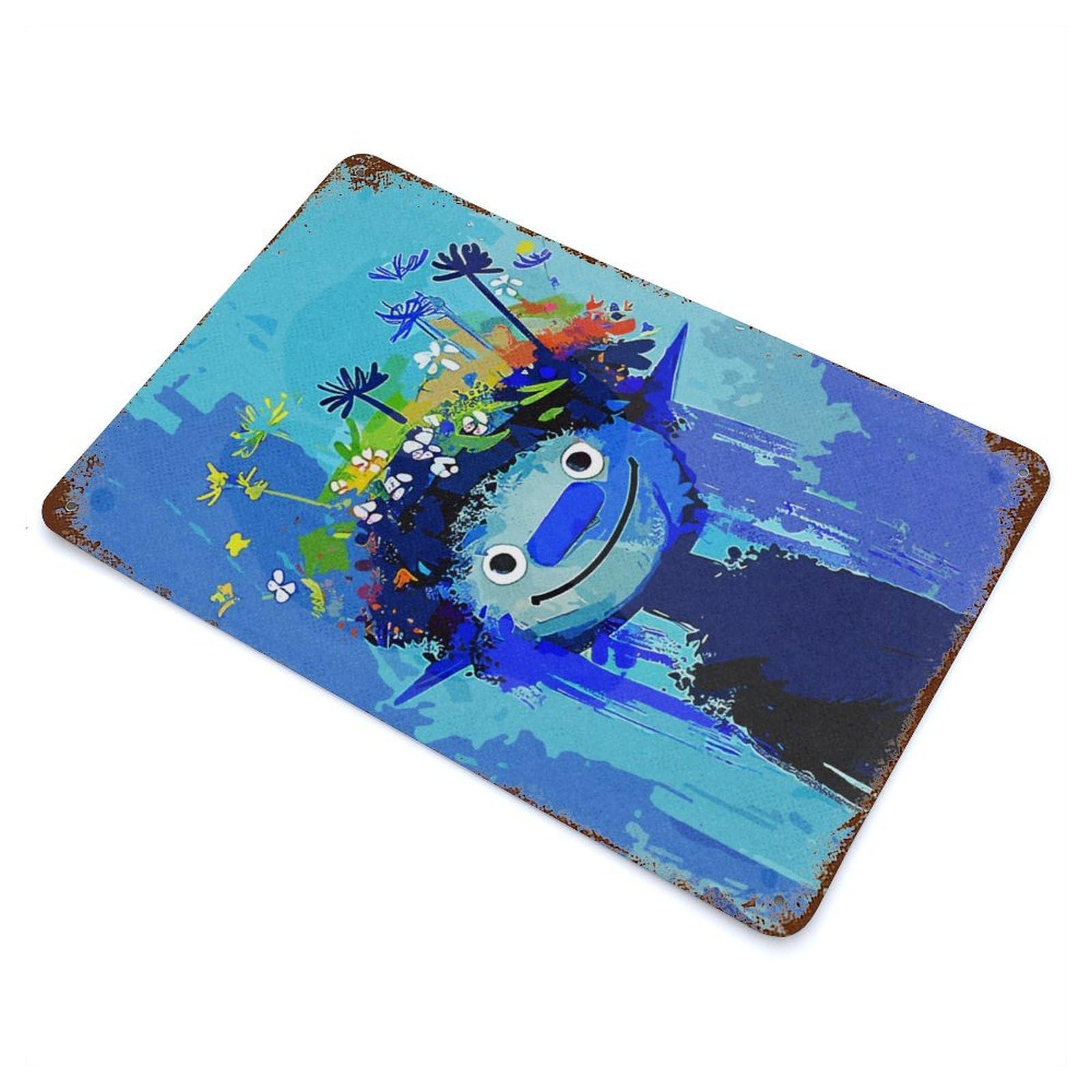 Smile Children Paint Decorative Tin Sign 11.8"x7.9", Ideal for Basement, Hobby Room And Garage Decor