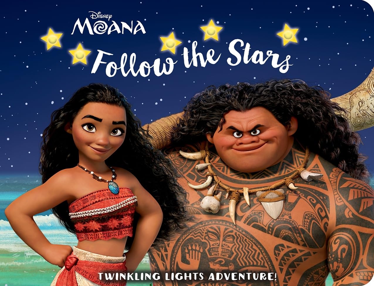 Disney Moana: Follow the Stars: Twinkling Lights Adventure! - PI Kids Board book – Sound Book, 5 July 2021