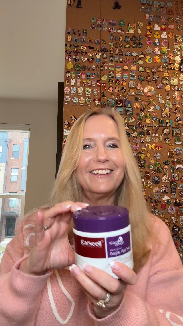 A luxurious purple hair mask is the best way to describe it! on Amazon Live