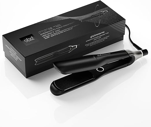 ghd Chronos Max, Piastra Capelli Professionale con Lamelle Larghe Consigliata per Ricci e Chiome Voluminose, Tecnologia HD Predittiva per uno Styling Veloce, Senza Danni da Calore Estremo