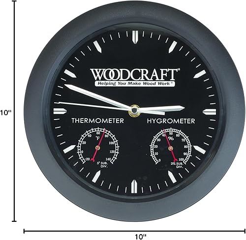 Miniatura 3 de Reloj Woodshop con termómetro e higrómetro
