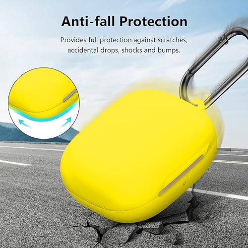 Miniatura 3 de Funda compatible con Beats Powerbeats Pro 2, funda protectora completa de silicona suave con llavero para mujeres y hombres, compatible con Beats