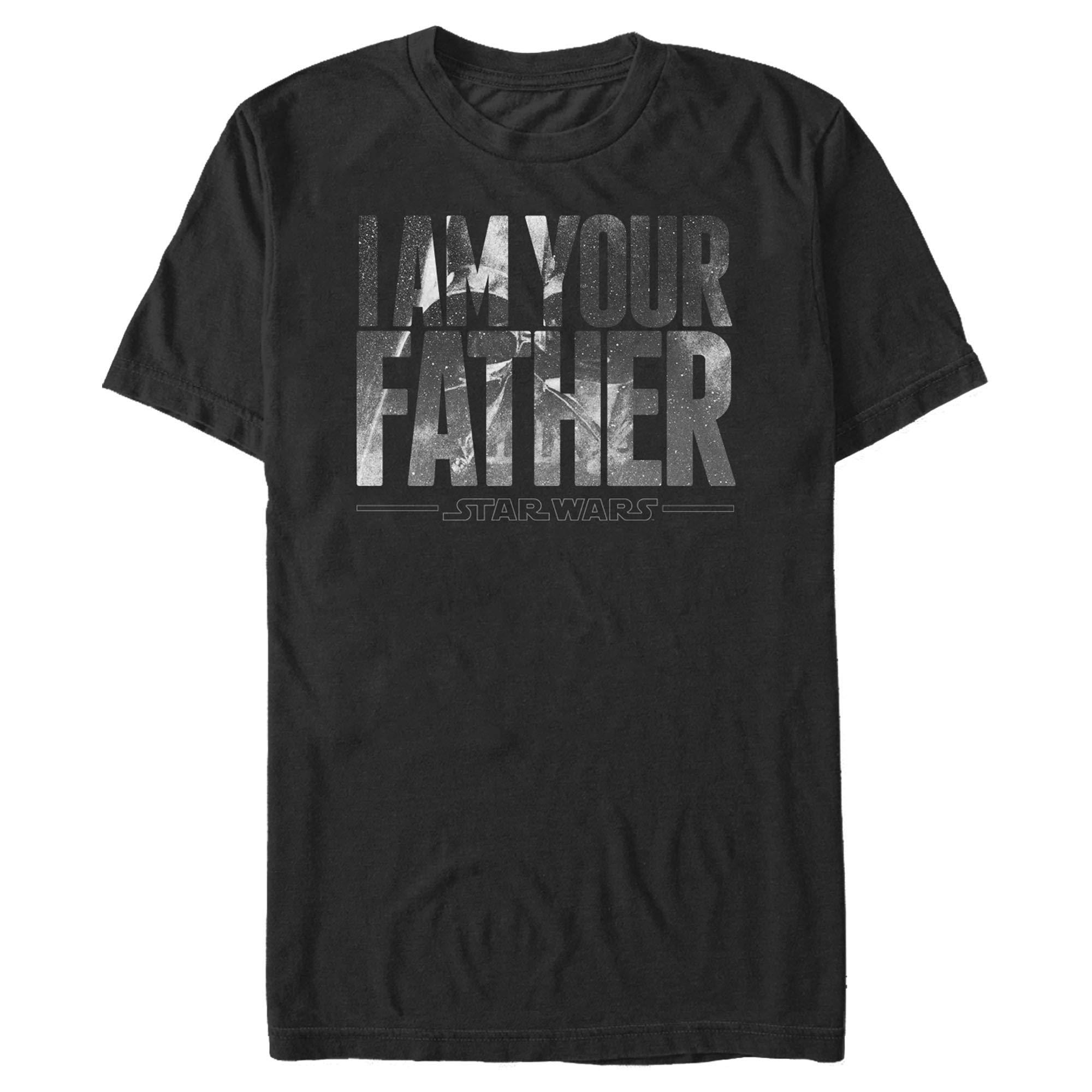 Star Wars Men's Officially Licensed Tees for Dad Shirt, Black//Father Spray, XL
