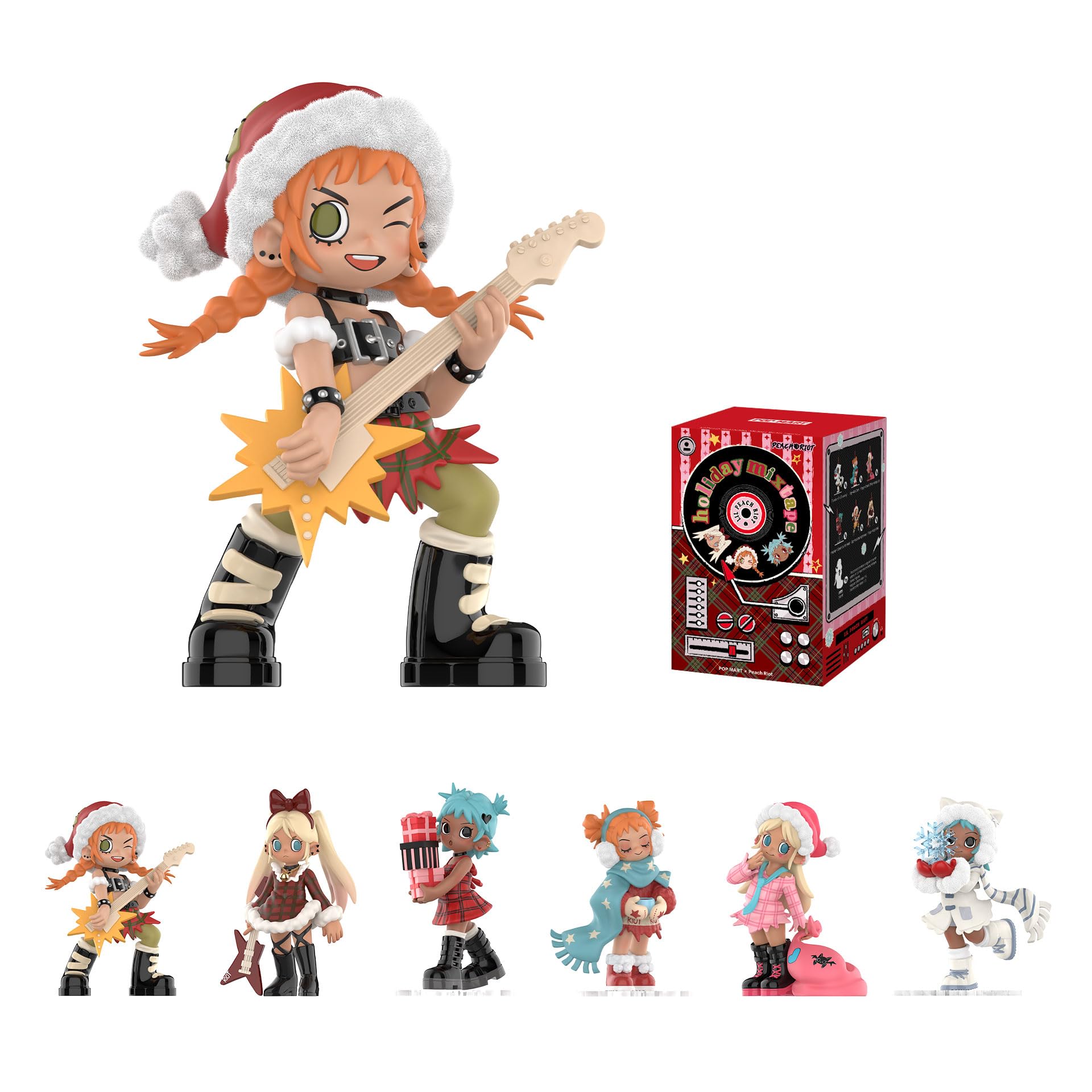 Amazon.com: POP MART Lil Peach Riot Holiday Mixtape Series Blind
