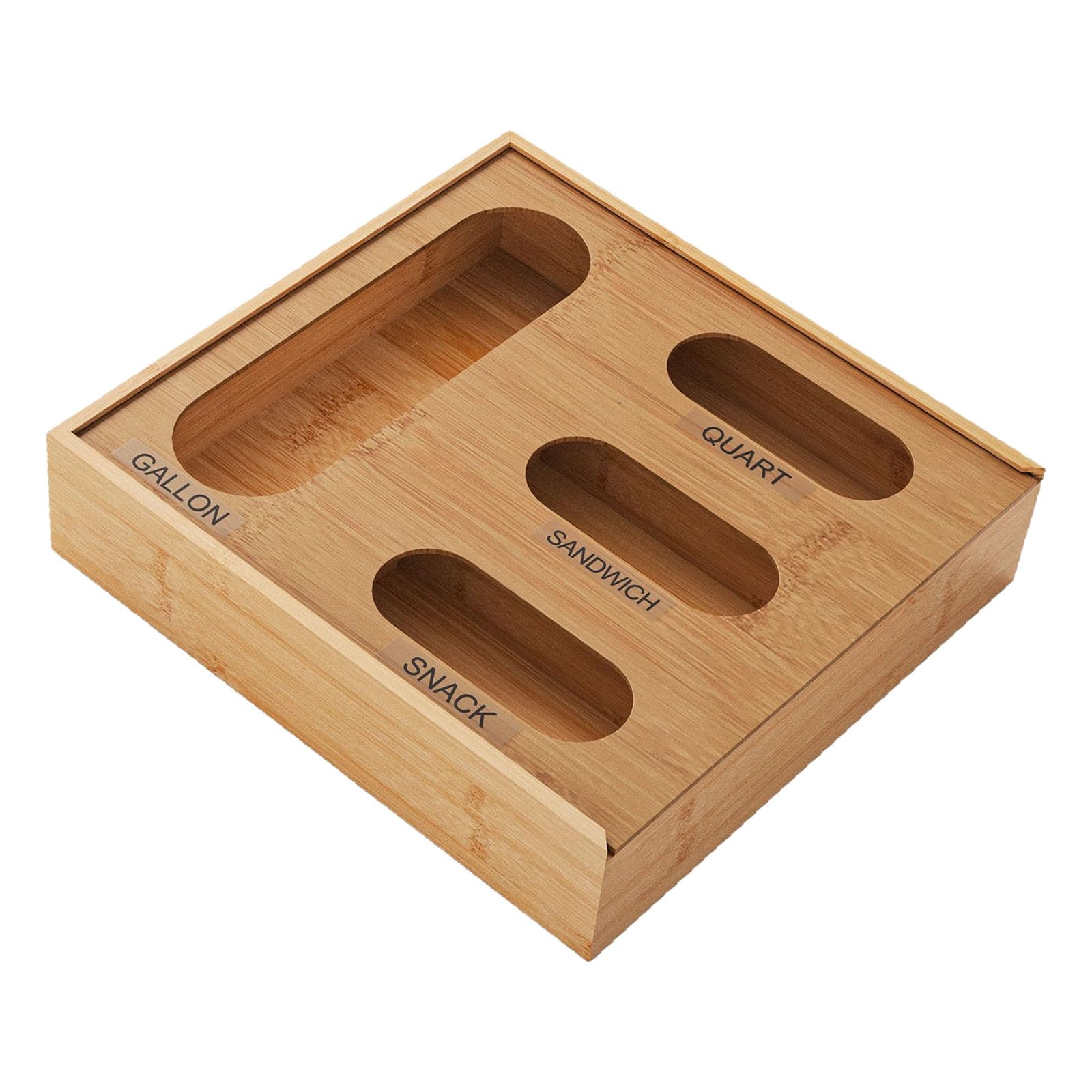Shurhome Organizers with Multiple Compartments Dustproof Storage for Kitchen Countertop Storage Box