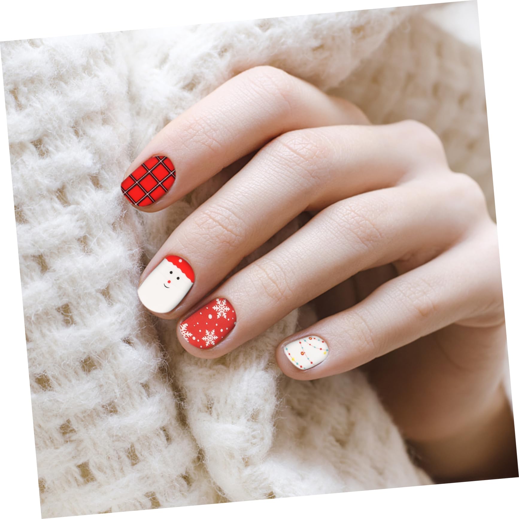 FRCOLOR 3 Set Adesivi Natalizi Per Nail Art Adesivi Unghie Natale Per Unghie Natalizie Adesivo Per ie Decalcomania Decalcomanie Per ie ie Etichetta 8 Fogli * 3