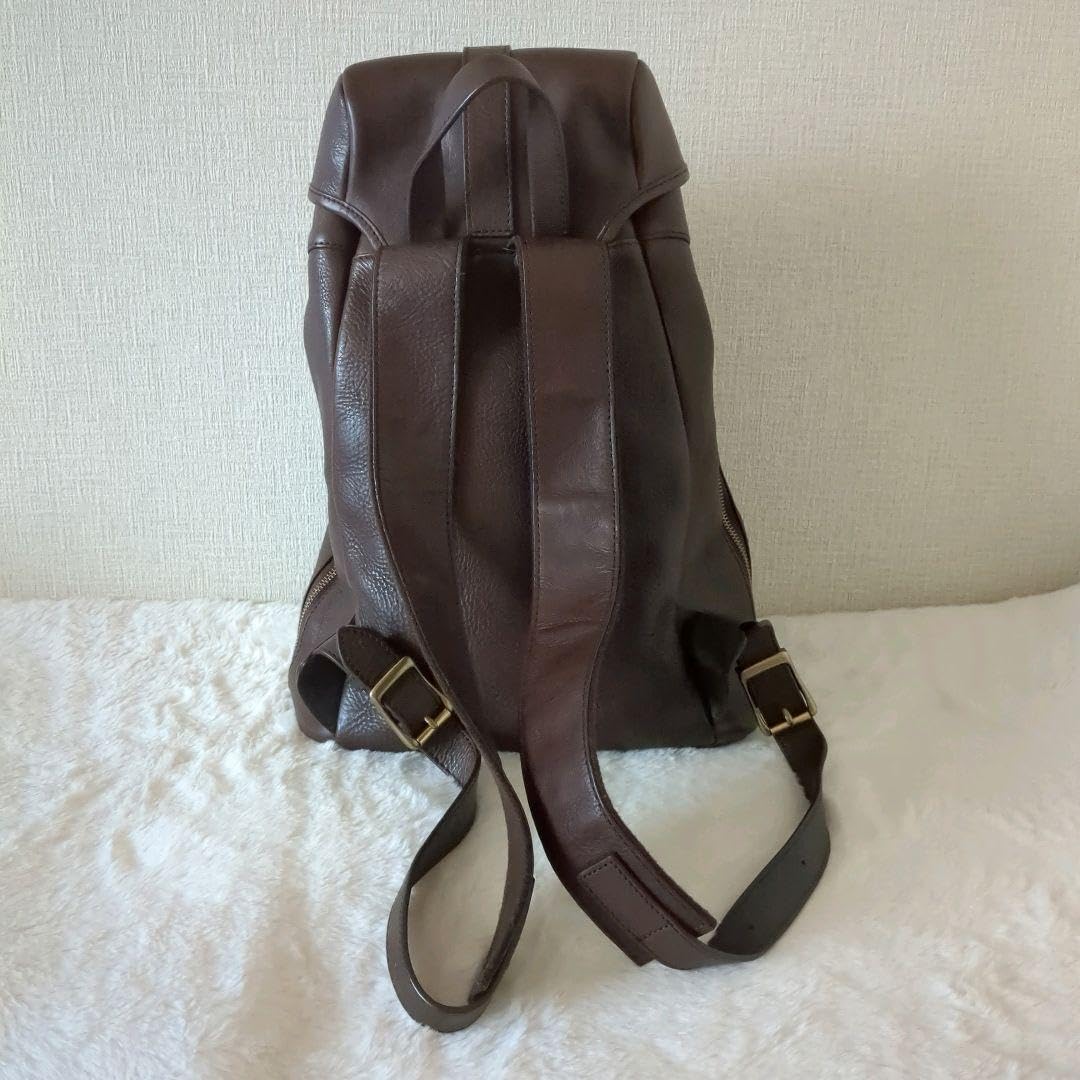 Amazon.co.jp: GANZO 7QS H バックパック オールレザー リュック ロゴ 