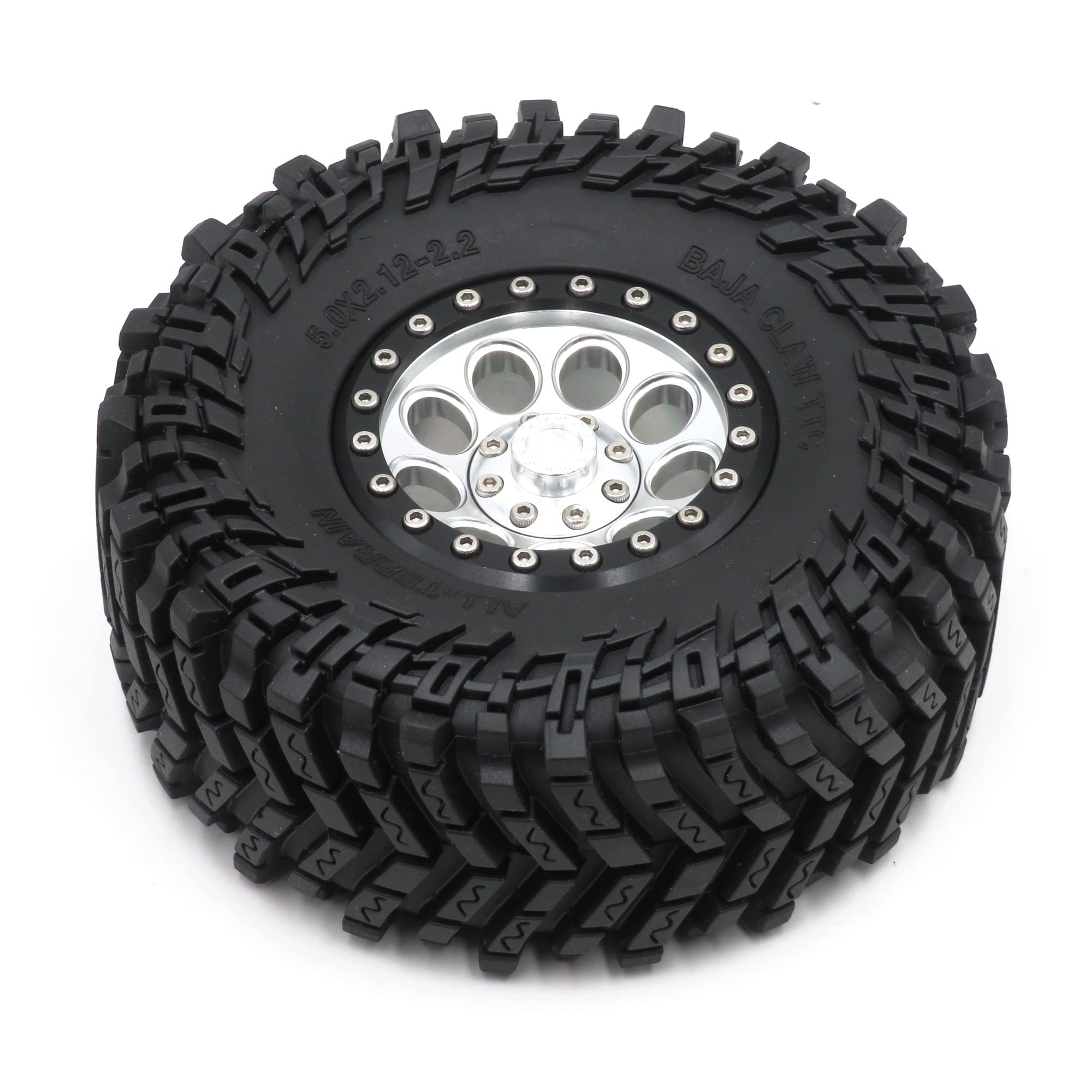 Amazon.com: HOBBYSOUL 5.0'' Tall 2.2 Beadlock Wheels and Tires