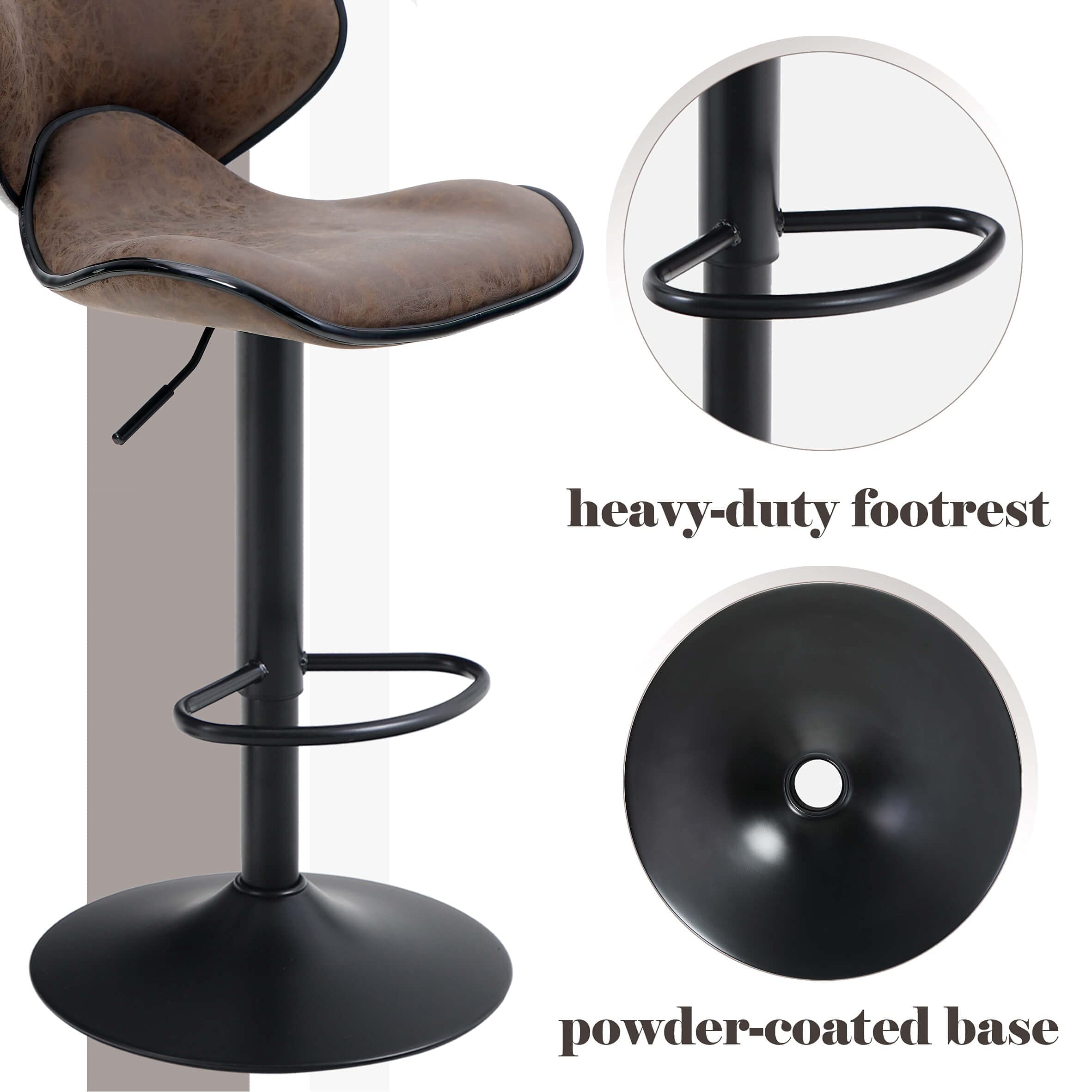 Buy Sophia & William Counter Height Bar Stools Set of 2 Swivel Bar